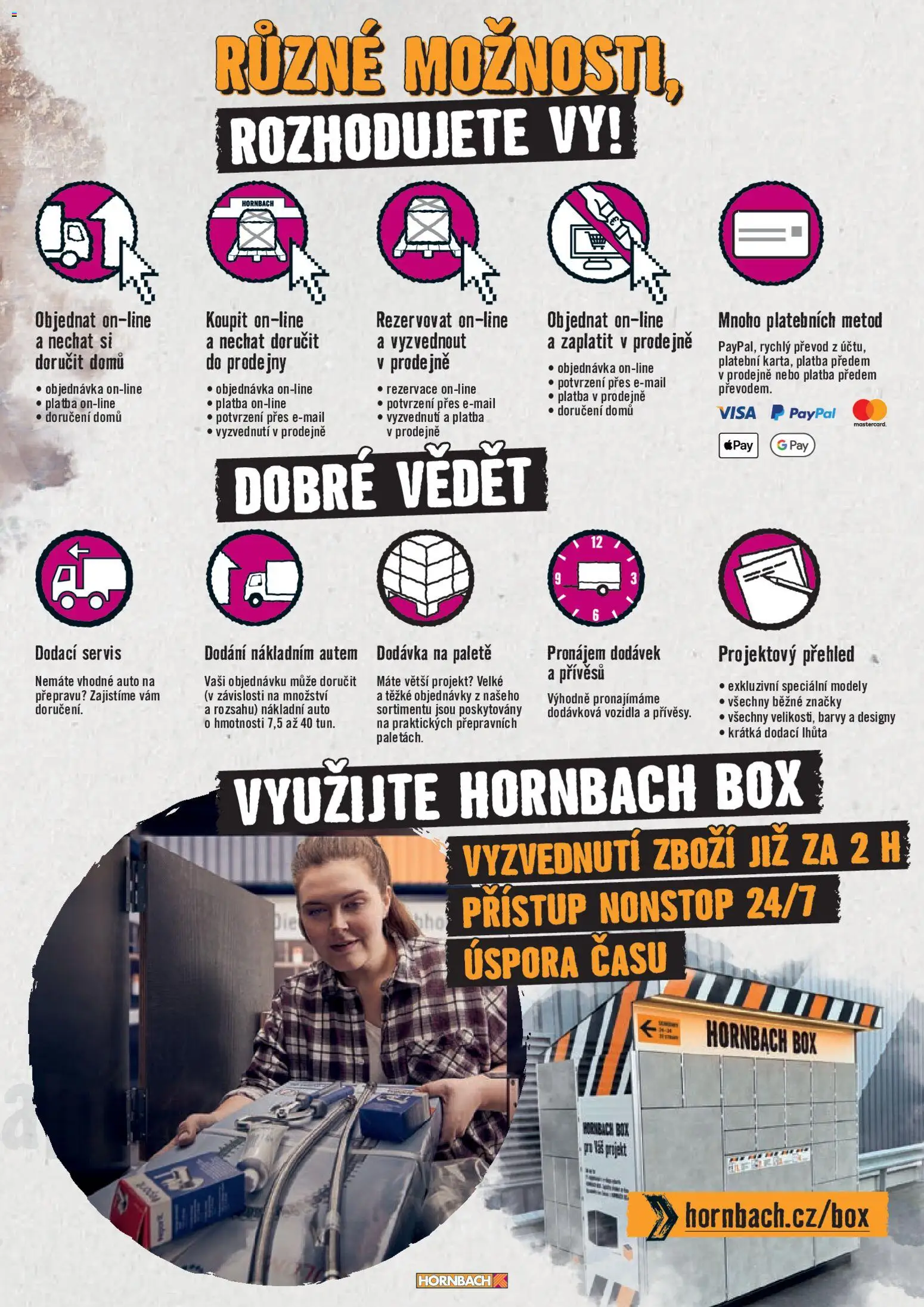 HORNBACH leták - Projektové výhody od 05.08.2026 | Strana: 3 | Produkty: Box, Lis, Modely, Barvy