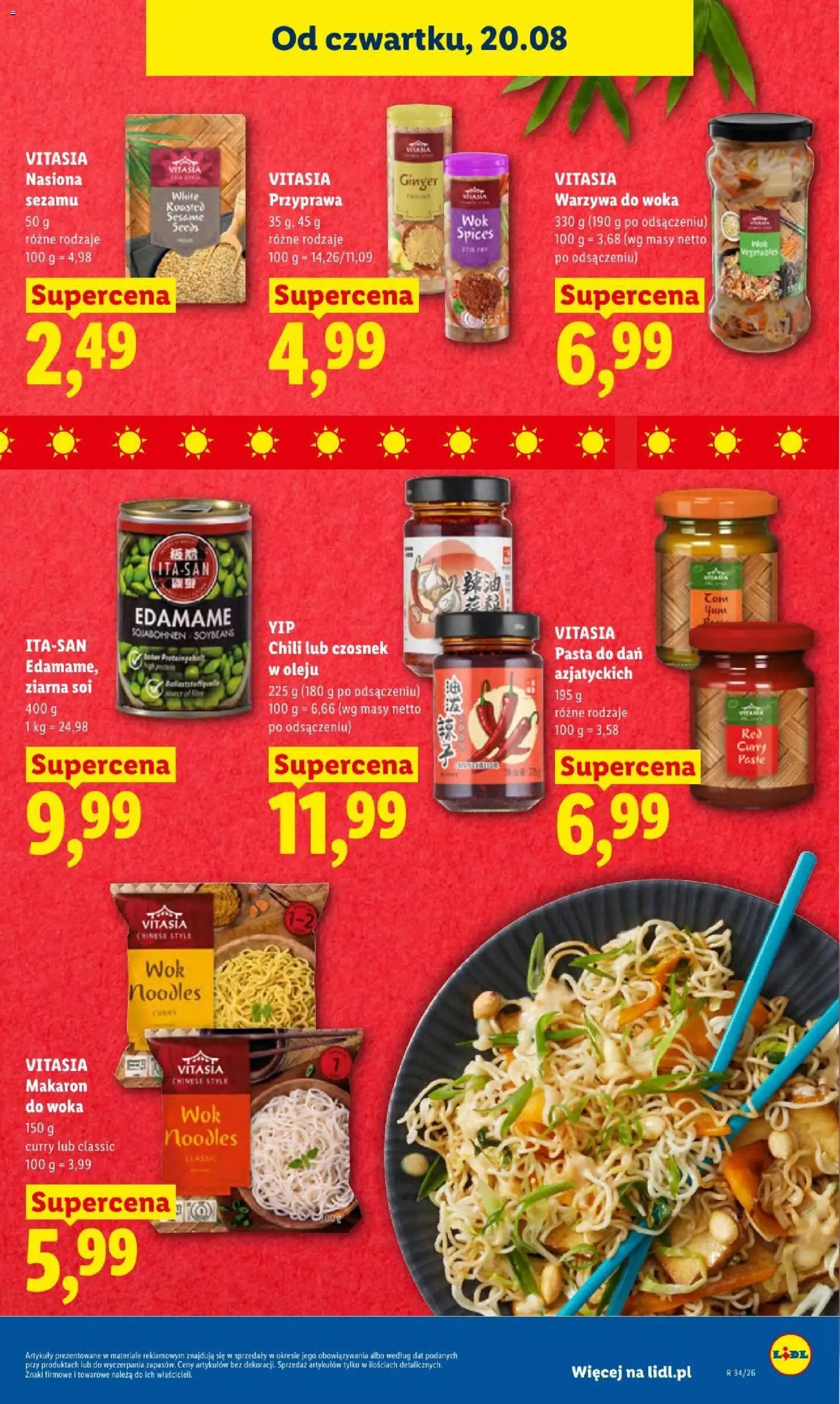 Lidl gazetka od 20.08.2026 | Strona: 53 | Produkty: Curry, Wok, Pasta, Makaron