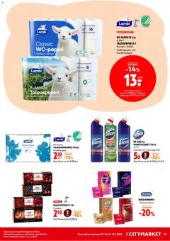 K-Citymarket-mainoslehti voimassa 23/07/2026 alkaen | Sivu: 17 | Tuotteet: WC, Kondomit