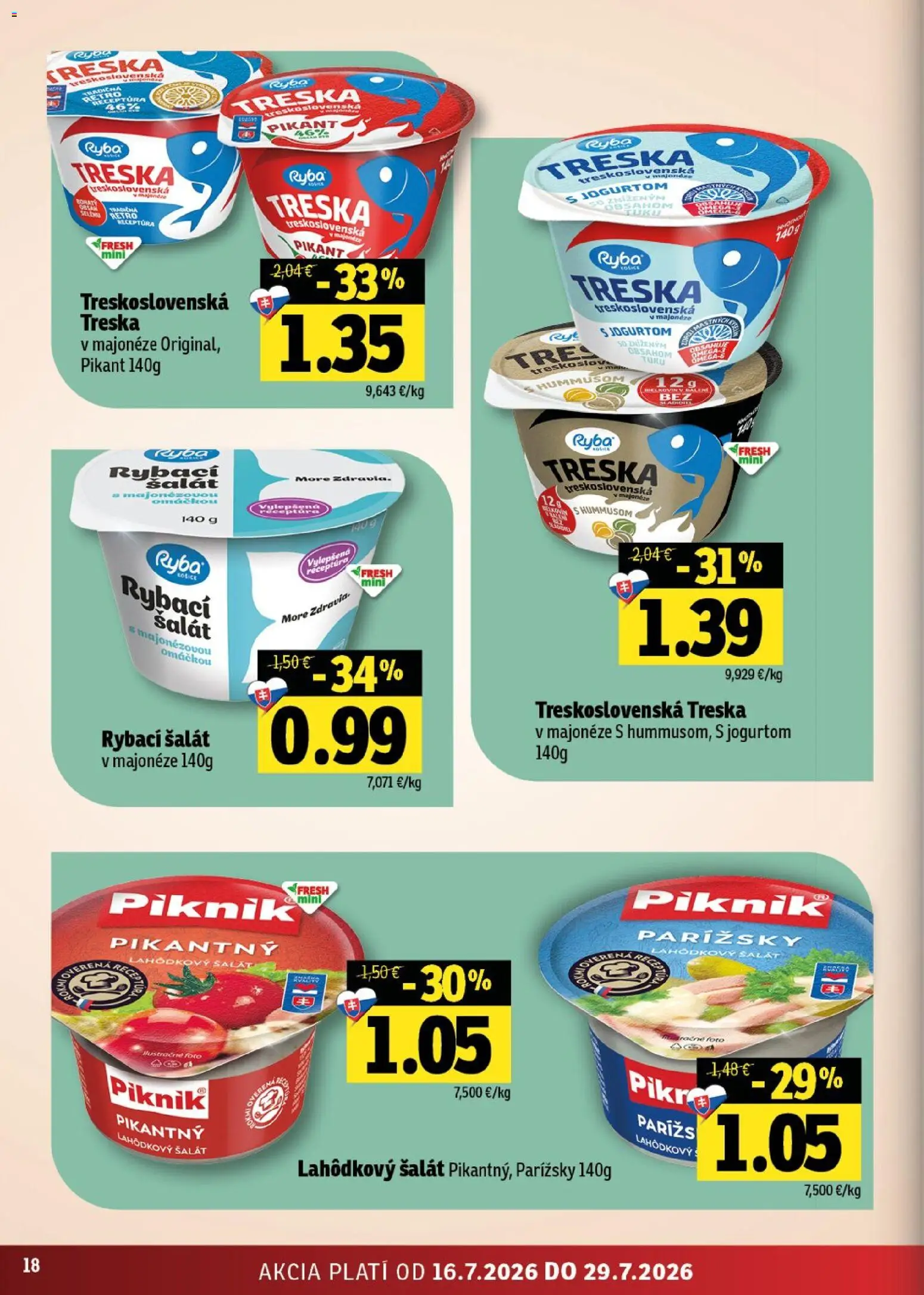 Nové Fresh akcie – leták je platný od 16.07.2026 | Strana: 18