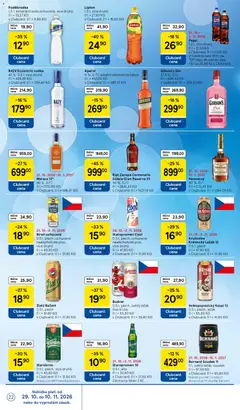 Náhled letáku Tesco leták - Hypermarket od 29.10.2026 | Strana: 22 | Produkty: Starobrno, Staropramen, Altán, Hennessy