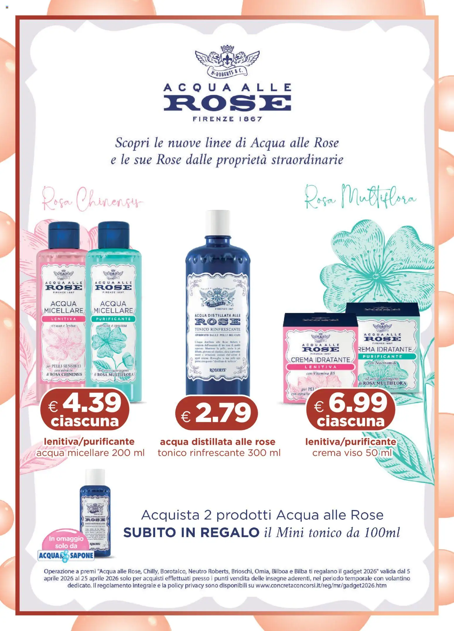 Volantino Acqua e Sapone del 05.04.2026 | Pagina: 15 | Prodotti: Crema, Sapone, Crema viso, Acqua