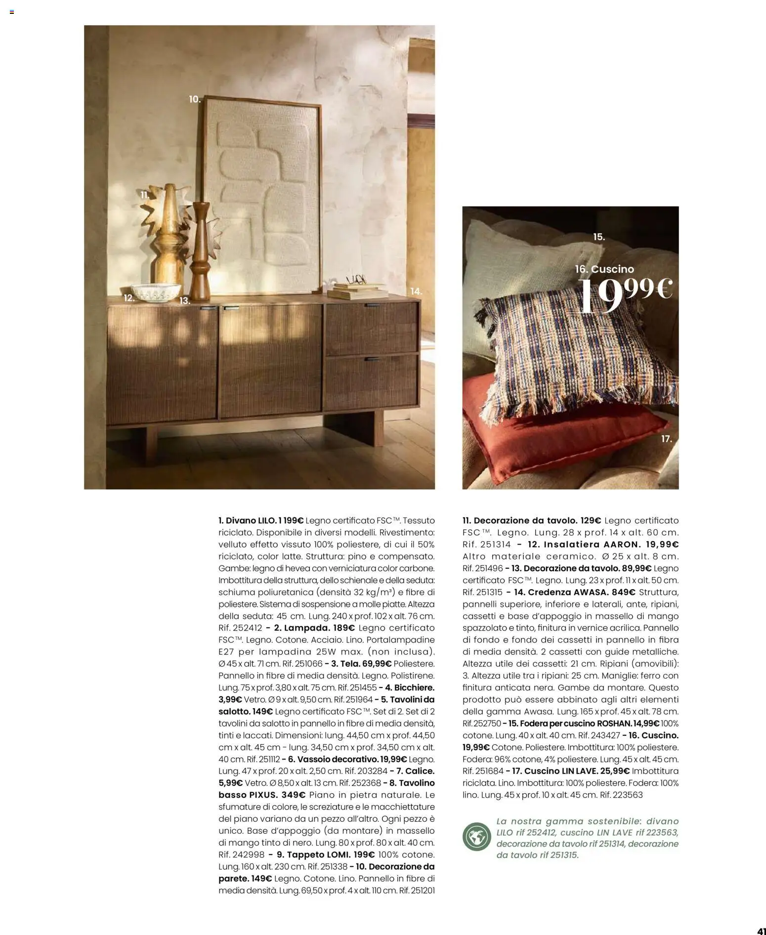 Volantino Maisons du Monde del 12.02.2026 | Pagina: 41 | Prodotti: Mango, Vassoio, Tavolo, Credenza