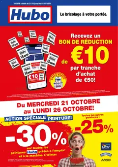 Hubo publicité - Voorbeeld van een folder van Hubo, geldig van 21/10/2026