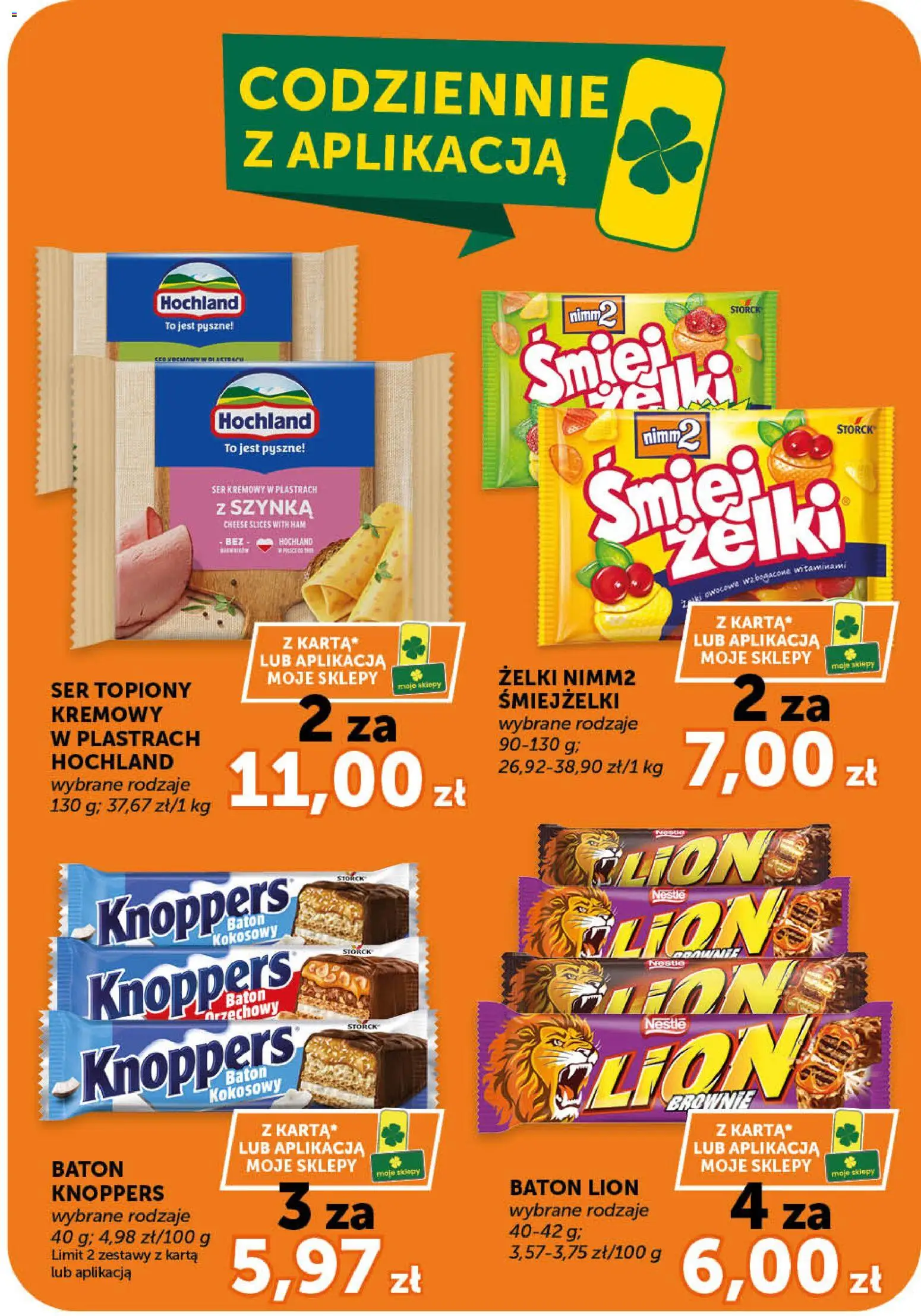 ABC gazetka - Minimarket od 07.05.2026 | Strona: 6 | Produkty: Knoppers, Ser topiony, Szynka, Żelki