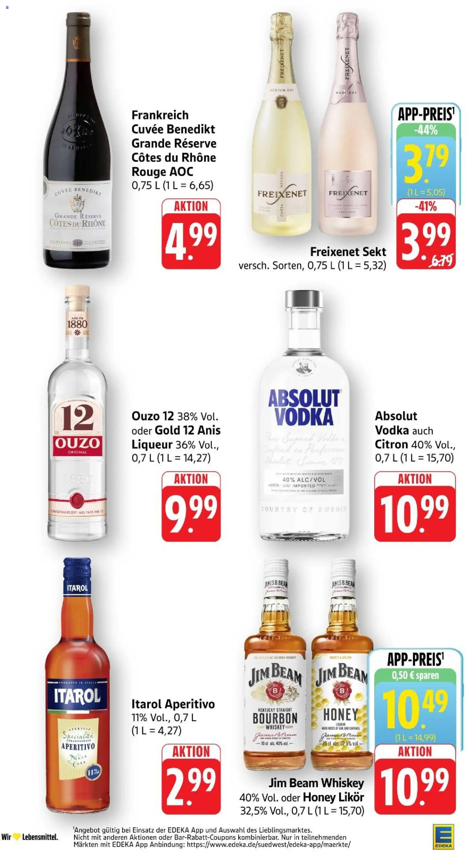 Edeka Prospekt Stuttgart – gültig ab 31.08.2026 | Seite: 35 | Produkte: Ouzo 12, Ouzo, Freixenet, Vodka