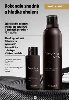 Náhled letáku Oriflame katalog Novage+ od 21.07.2026 | Strana: 65 | Produkty: Gel na holení
