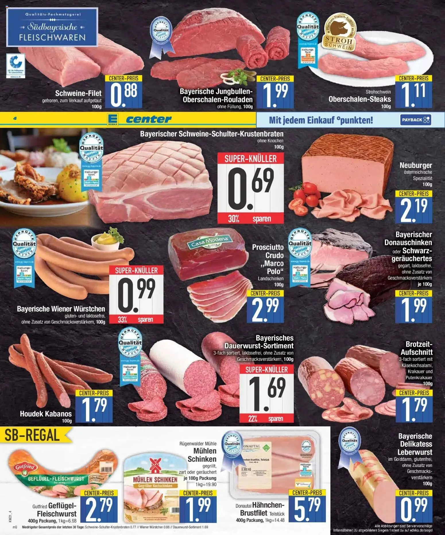 E center Prospekt München – gültig ab 17.05.2026 | Seite: 5 | Produkte: Mühle, Wiener wurstchen, Schweinefilet, Schinken