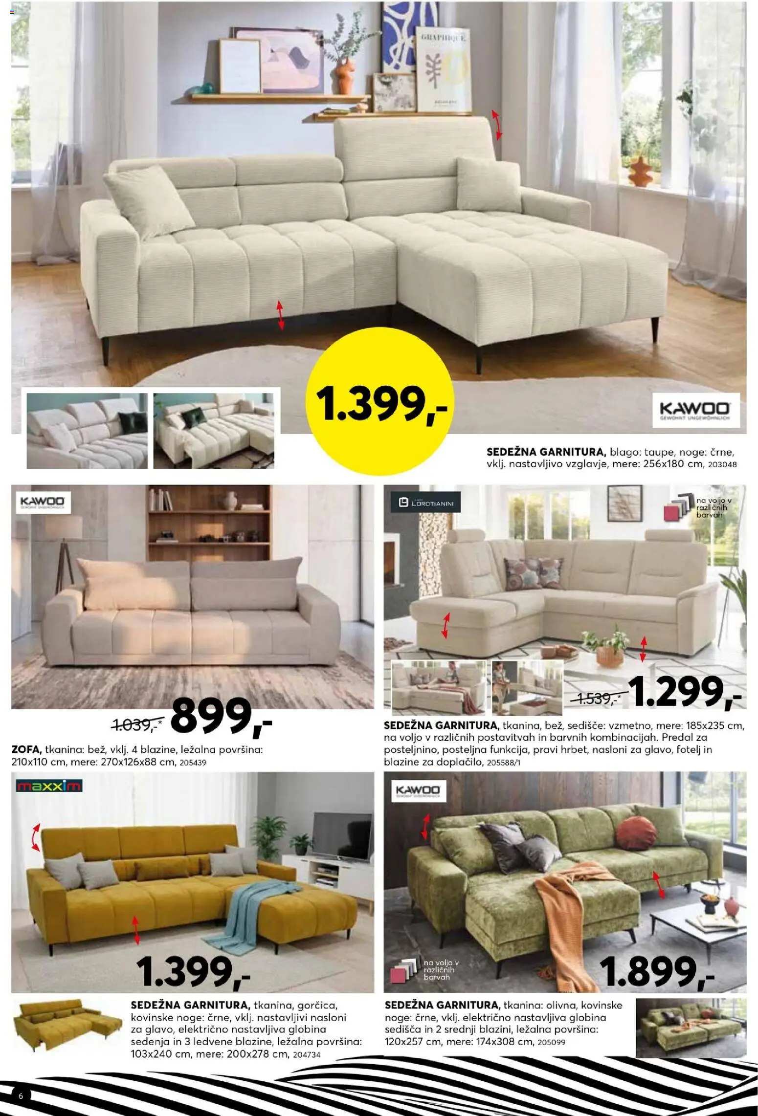 Novi Dipo katalog ponudbe – veljaven od 02.09.2026 | Stran: 6 | Izdelki: Fotelj