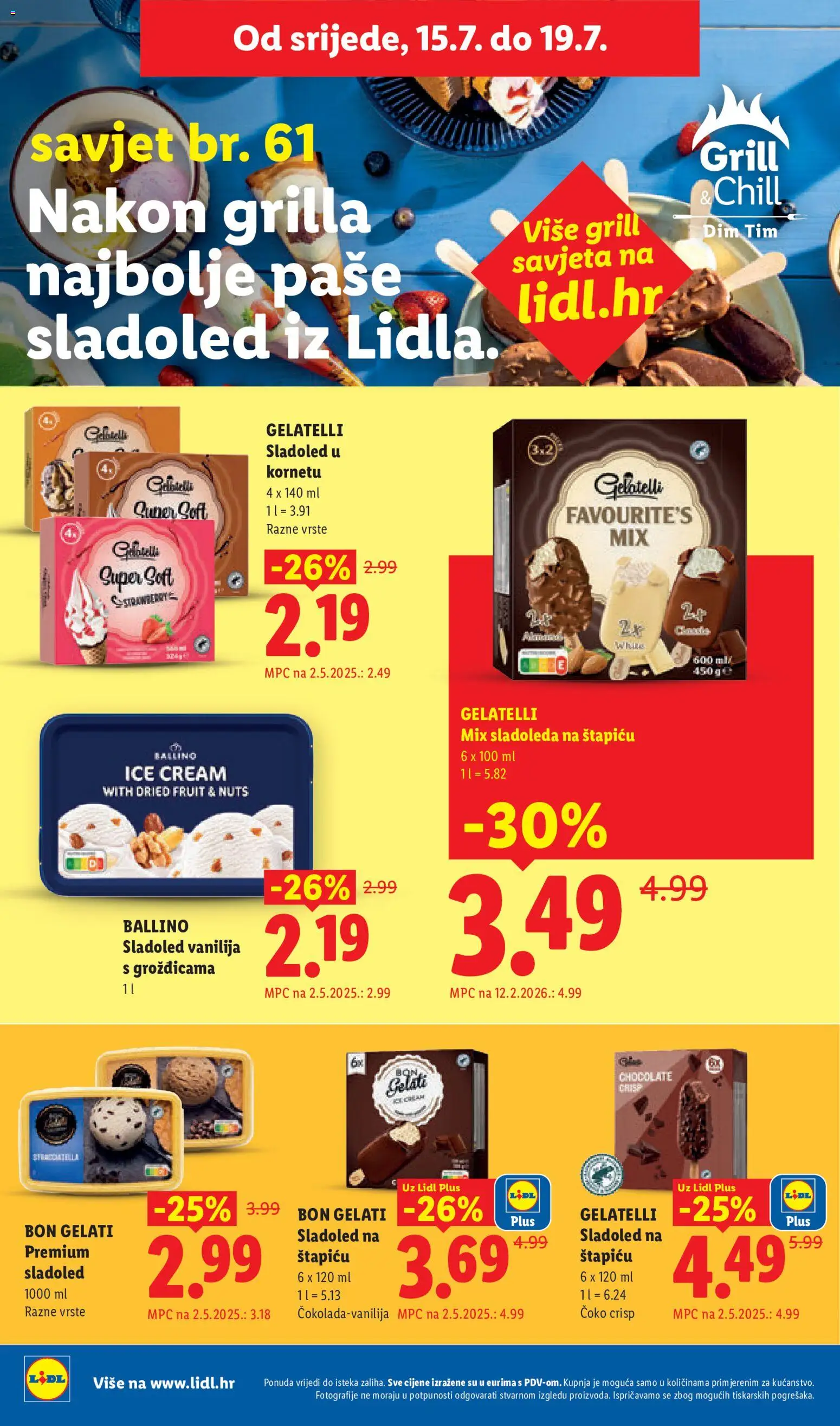 Lidl katalog | vrijedi od 13.07.2026 | Stranica: 58 | Proizvodi: Sladoled