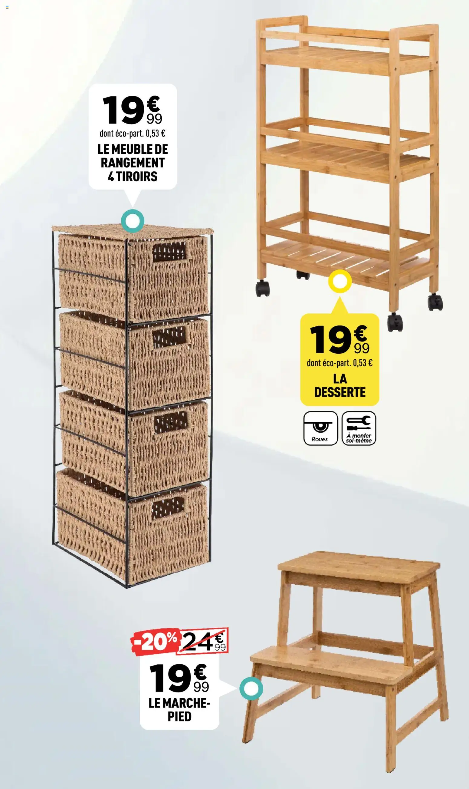 {H1} | Page: 49 | Produits: Meuble, Meuble de rangement, Le marche pied, Tiroirs