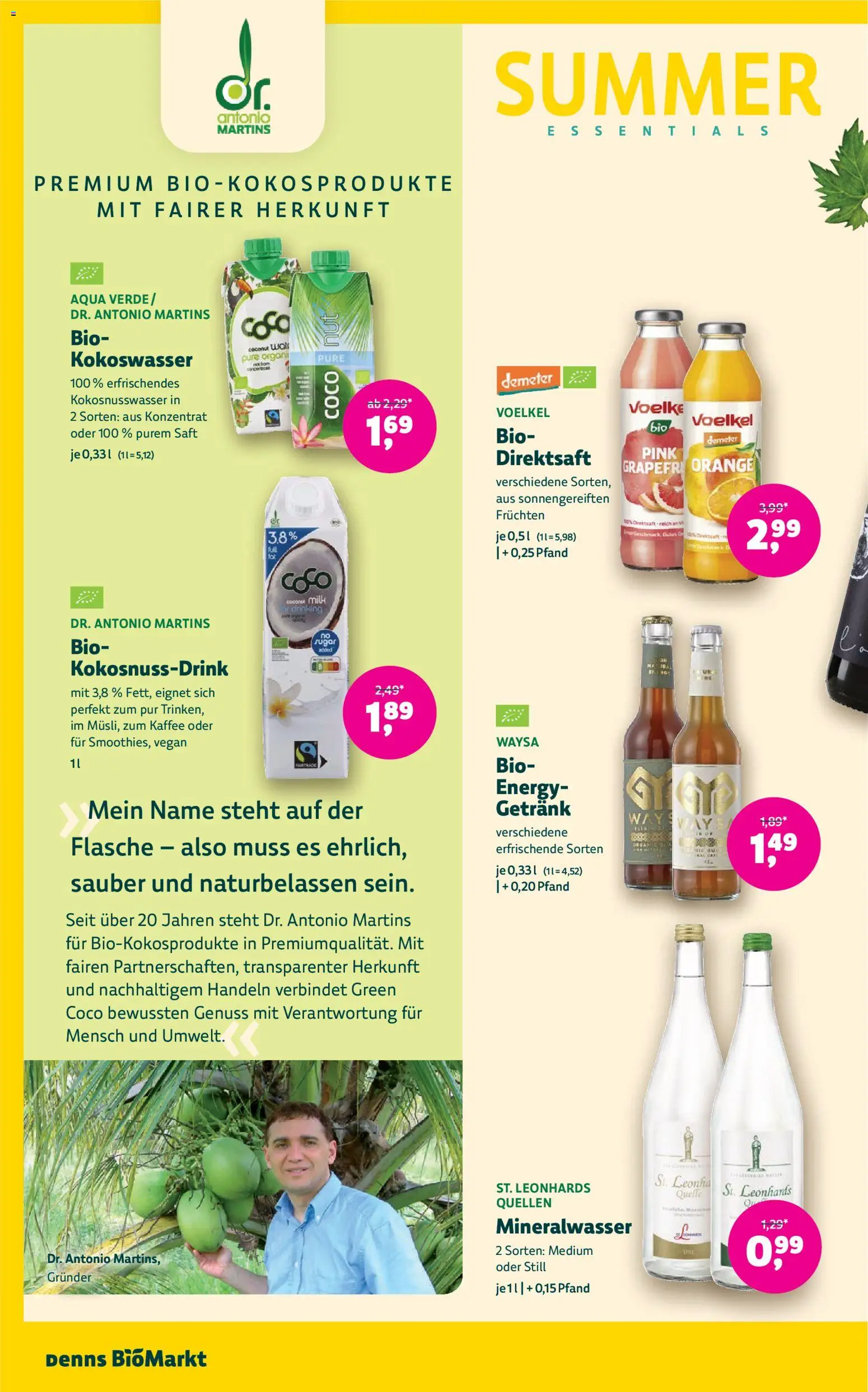 Denns BioMarkt Angebote gültig ab 17.06.2026 | Seite: 12 | Produkte: Kaffee, Saft