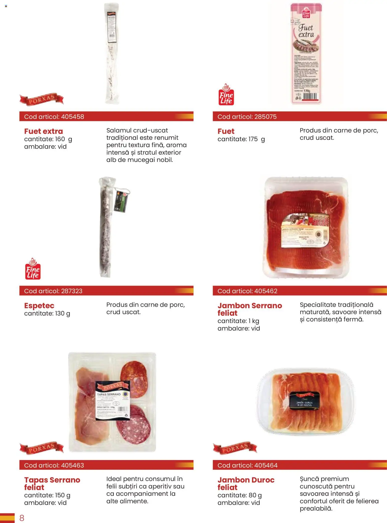 Noul catalog Metro – valabil de la 30.03.2026 | Pagină: 8 | Produse: Șuncă