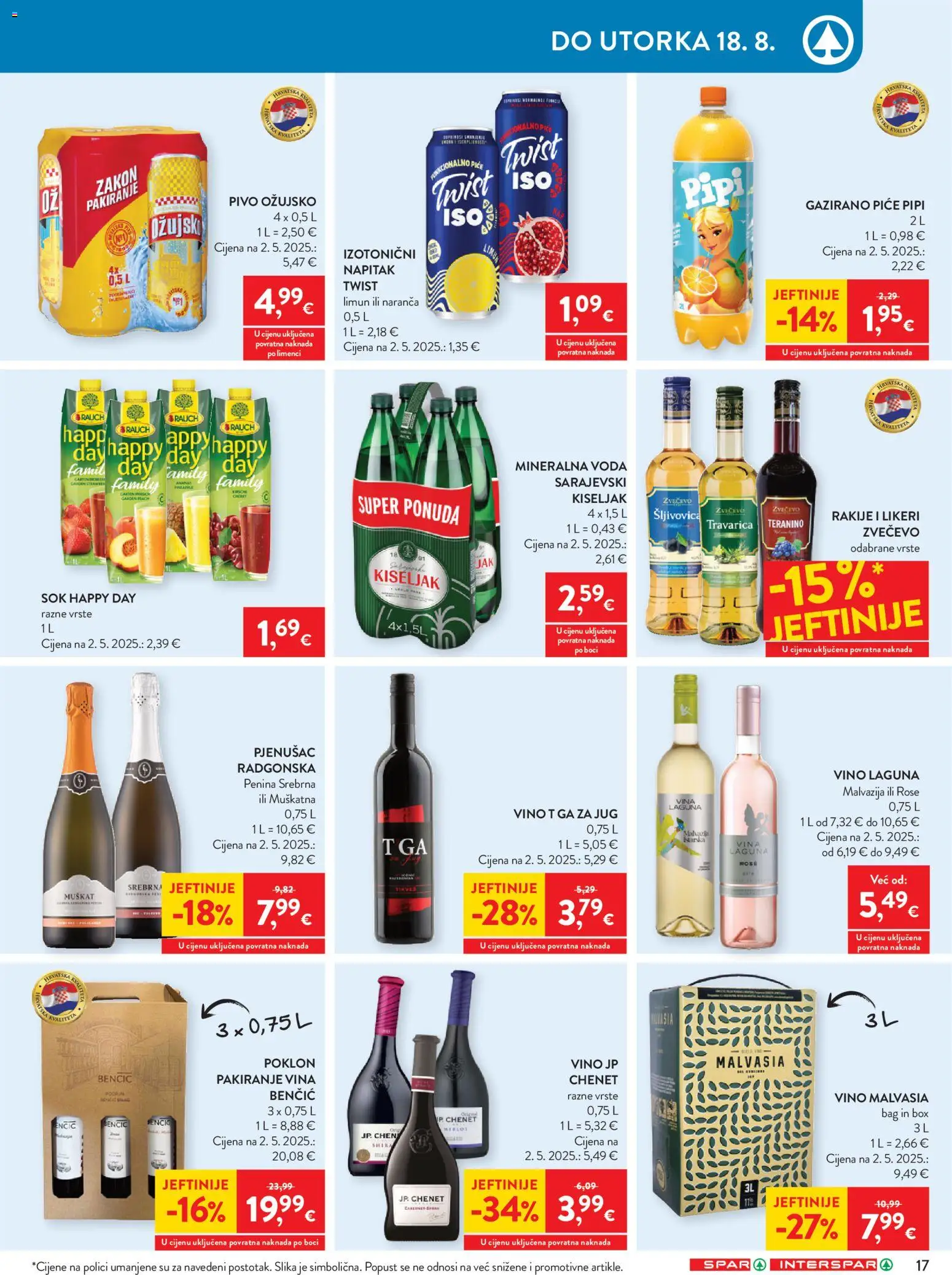 Interspar katalog | vrijedi od 12.08.2026 | Stranica: 27 | Proizvodi: Vino, Teranino, Limun, Napitak