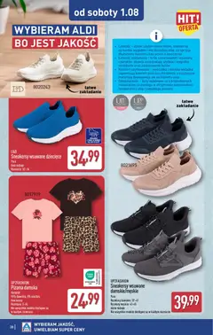 Pogląd oferty "Aldi gazetka" - ważna od 27.07.2026 | Strona: 38 | Produkty: Piżama, Buty