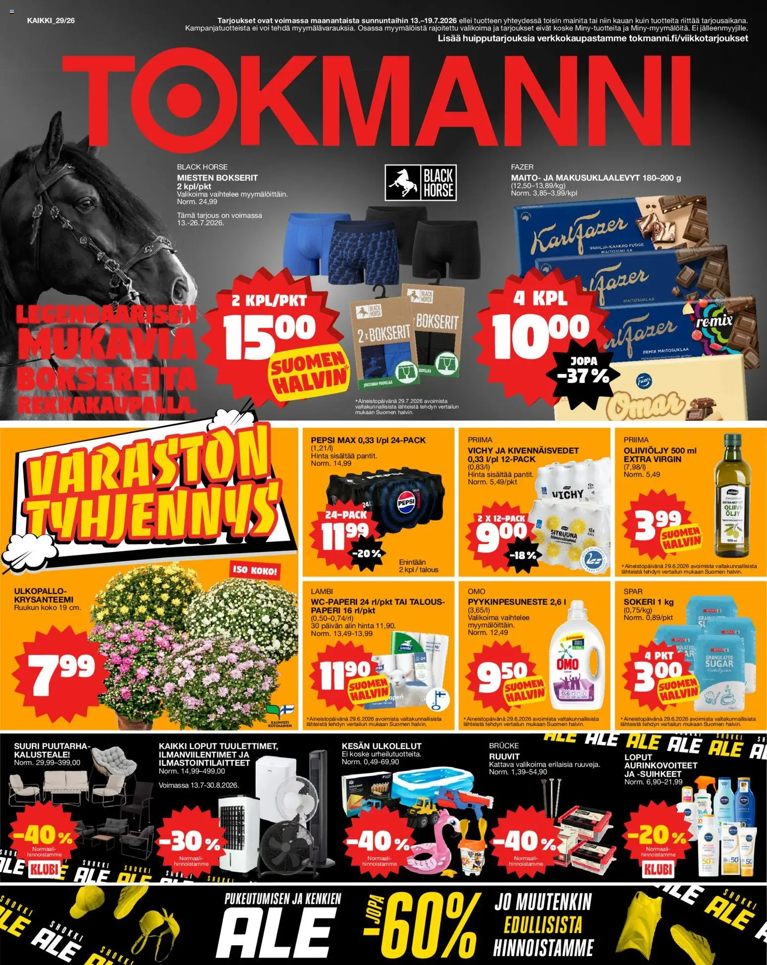 Tokmanni tarjoukset 13/07/2026 alkaen catalogue cover