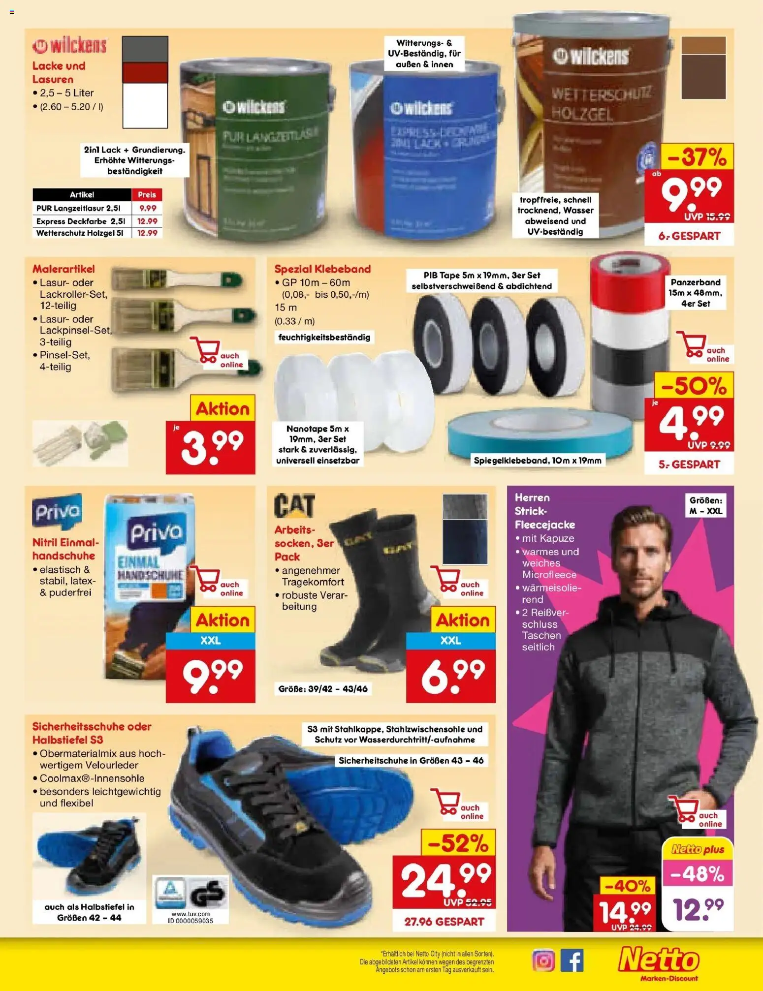 Netto Marken-Discount Prospekt Wuppertal	 – gültig ab 13.04.2026 | Seite: 41 | Produkte: Wasser, Handschuhe