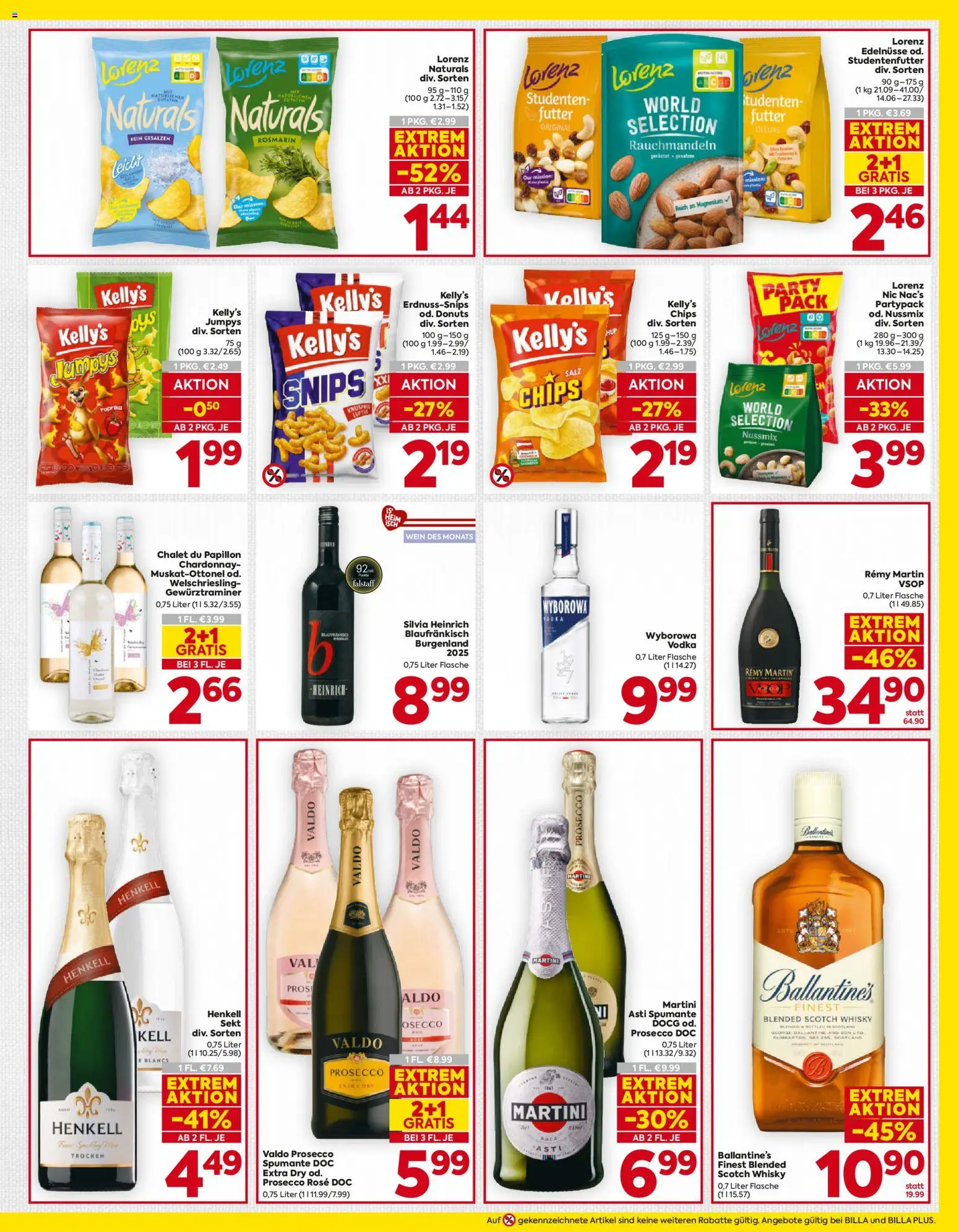 Billa AT akciós ujság - amely érvényes a következő dátumtól: 2026.10.08. | Oldal: 13 | Termékek: Chips, Martini, Paprika, Whisky