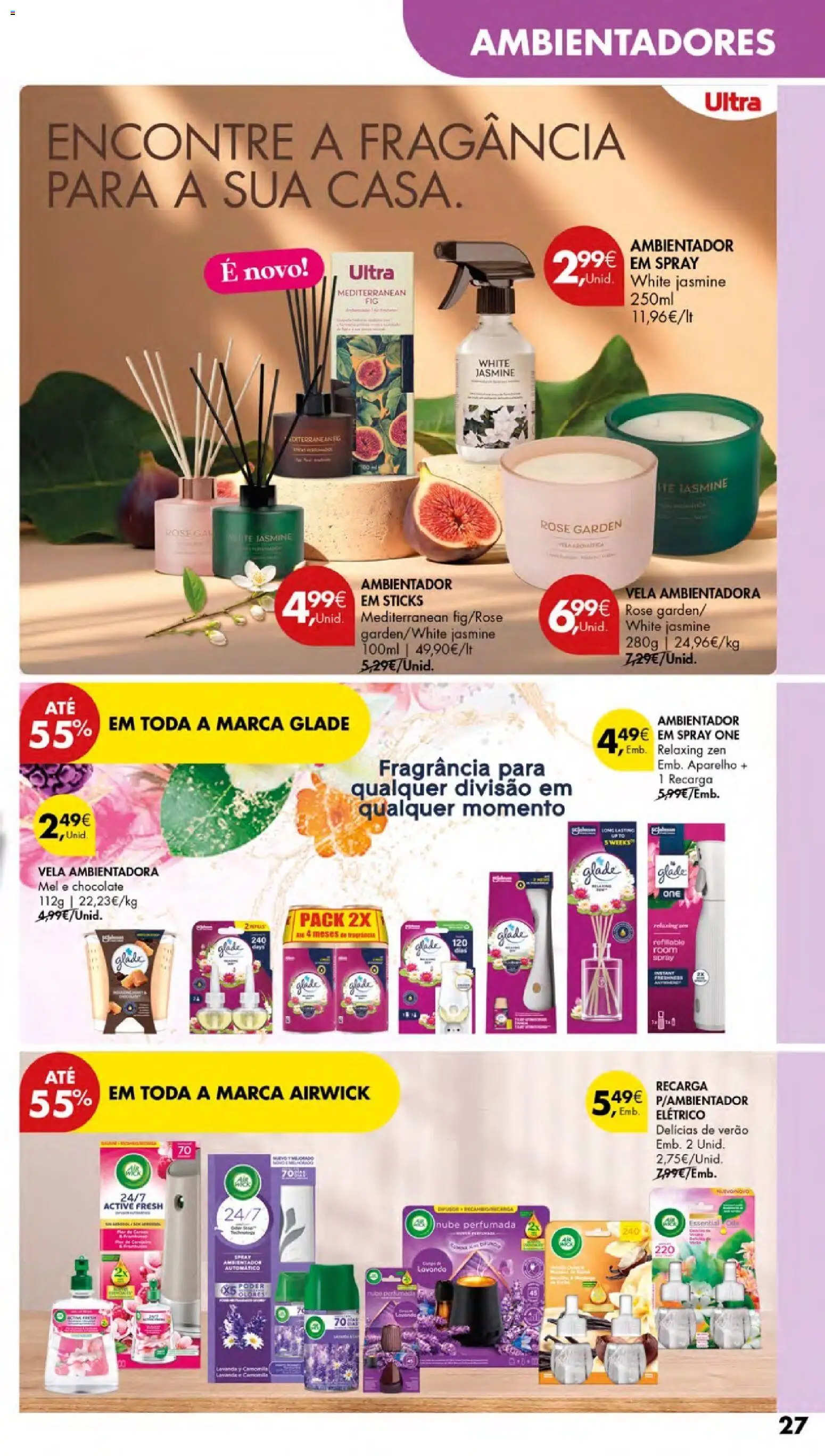 Pingo Doce Cuidados Pessoais e para o Lar │ válido de 24/09/2026 | Página: 27 | Produtos: Fragrância, Ambientador, Chocolate, Mel
