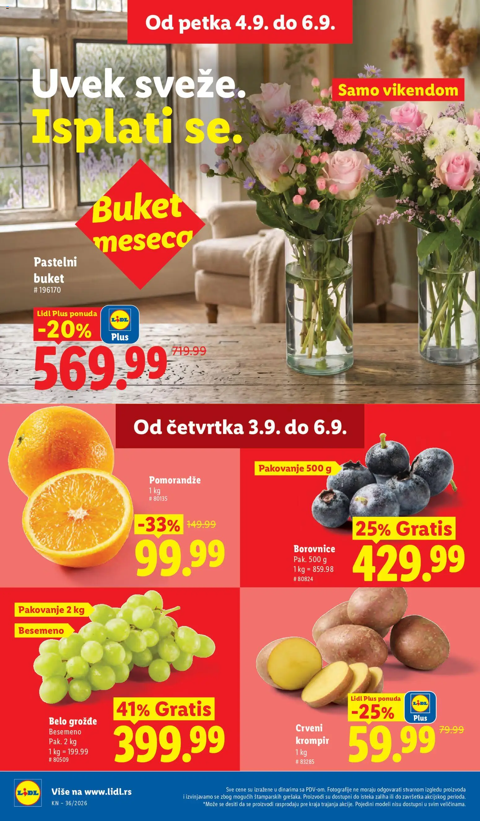 Lidl katalog - važi od 03.09.2026 | Strana: 24 | Proizvode: Crveni krompir, Grožđe, Krompir, Pakovanje