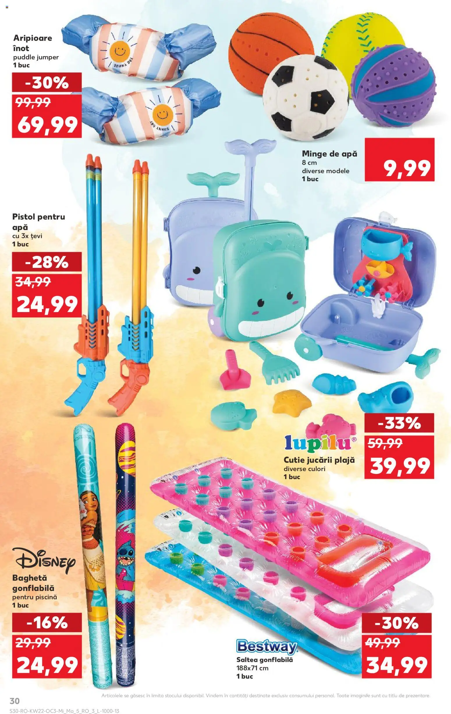 Noul catalog Kaufland – valabil de la 27.05.2026 | Pagină: 30 | Produse: Saltea, Piscină, Cutie, Apă