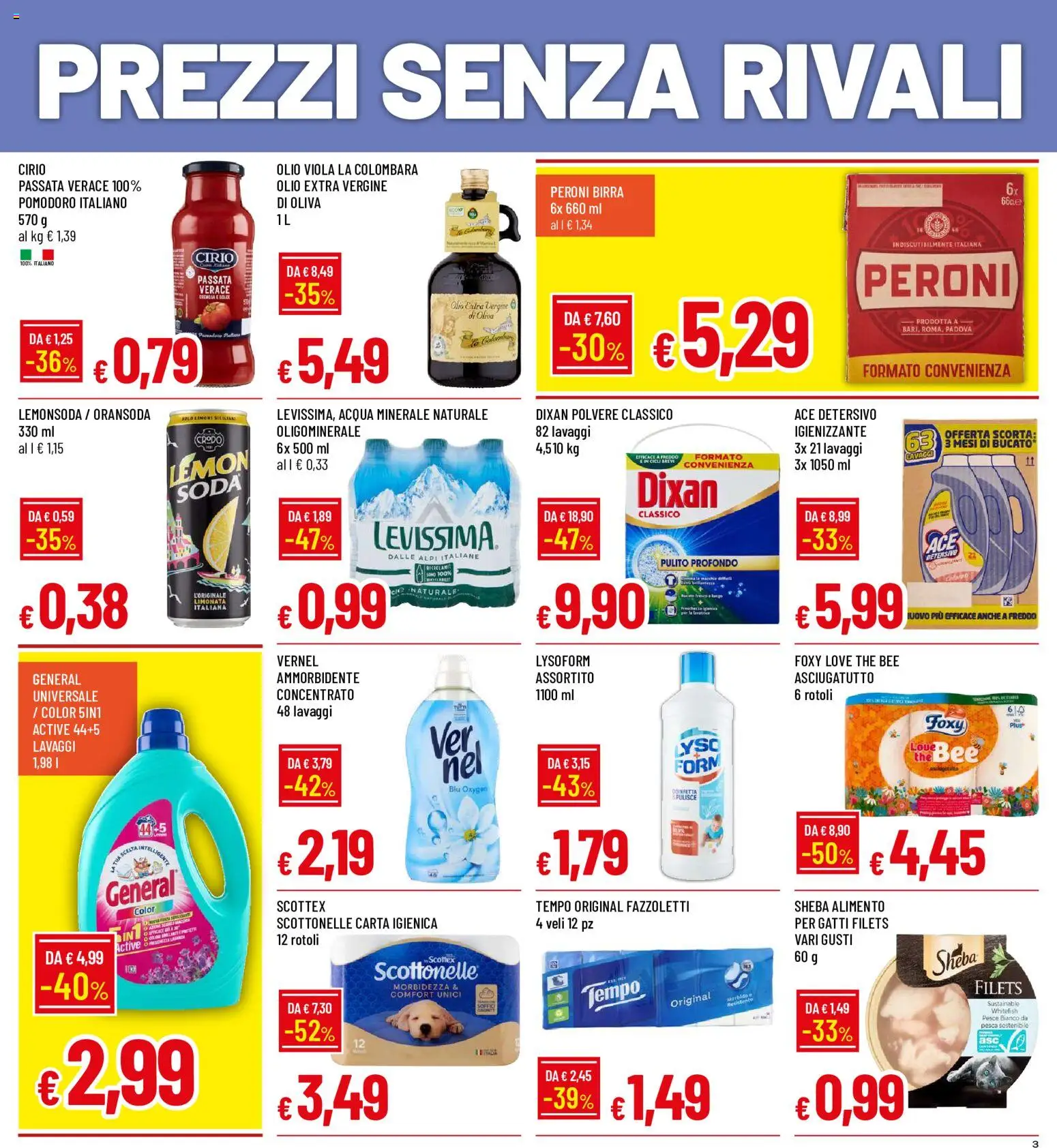 Volantino Galassia del 09/07/2026 | Pagina: 3 | Prodotti: Ammorbidente, Pesce, The, Olio extra vergine