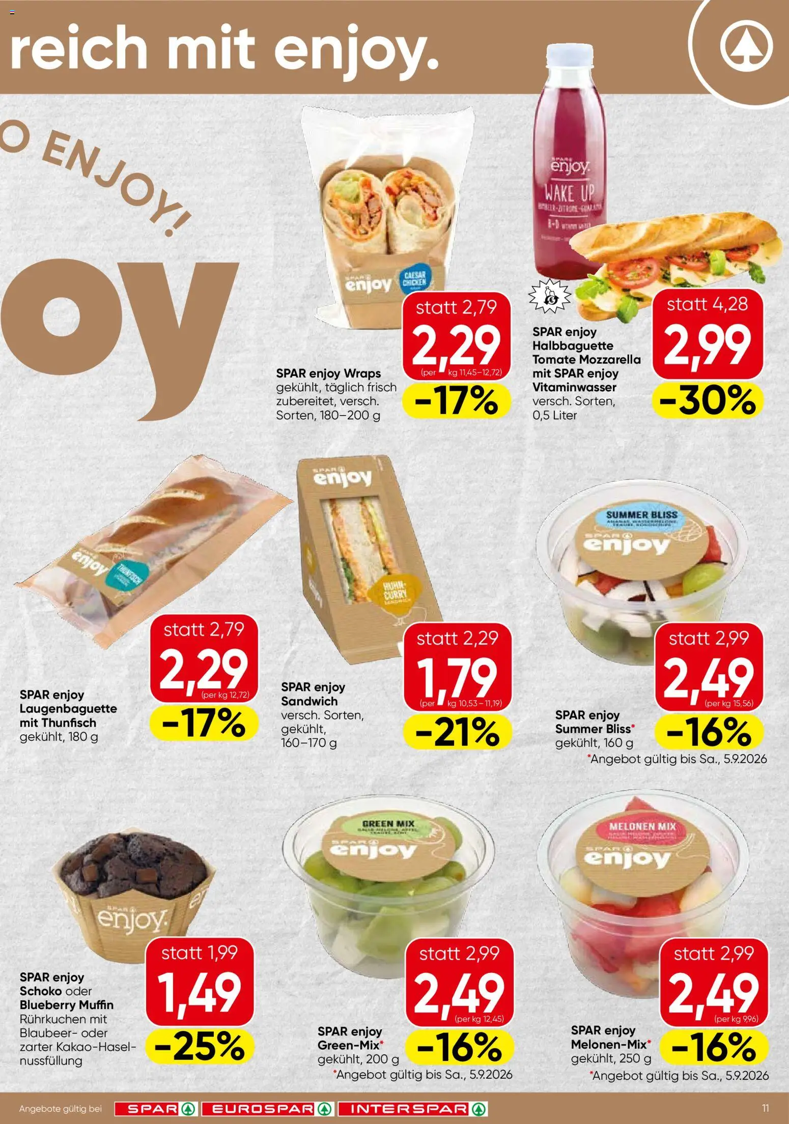 Spar - Flugblatt gültig ab 03.09.2026 | Seite: 11