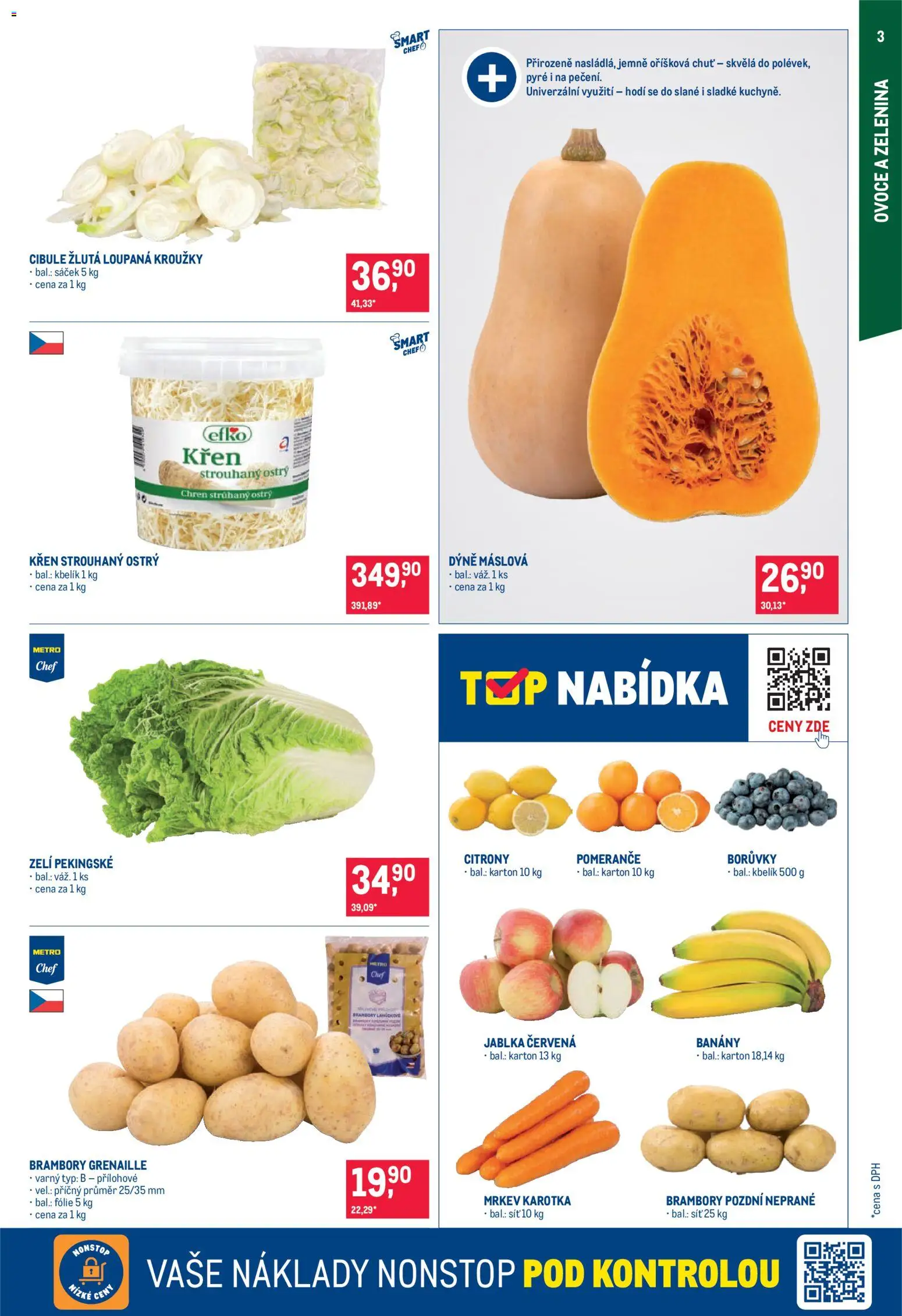 Makro leták - Gastronomie od 07.10.2026 | Strana: 3 | Produkty: Pomeranče, Brambory, Citróny, Dýně