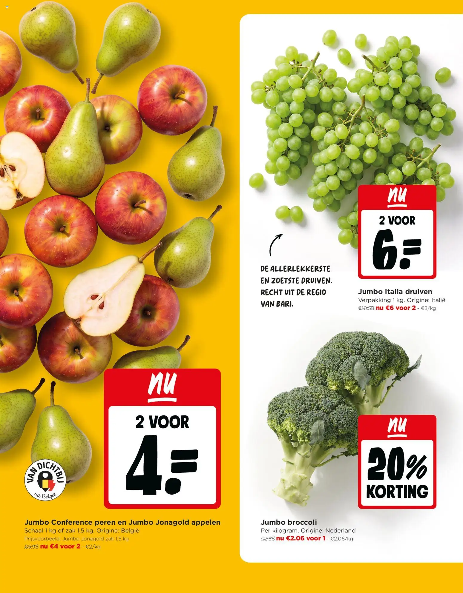 {H1} | Pagina: 4 | Producten: Appelen, Peren, Druiven, Broccoli