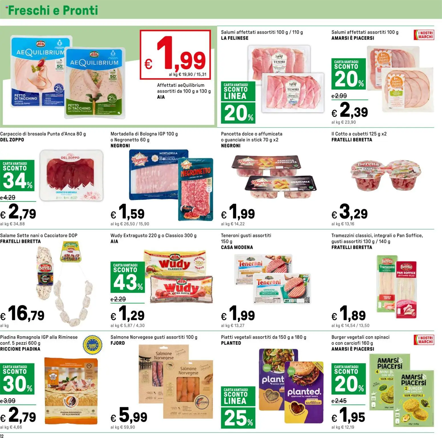 Volantino Iper del 04.06.2026 | Pagina: 12 | Prodotti: Bresaola, Mozzarella, Piadina, Mortadella