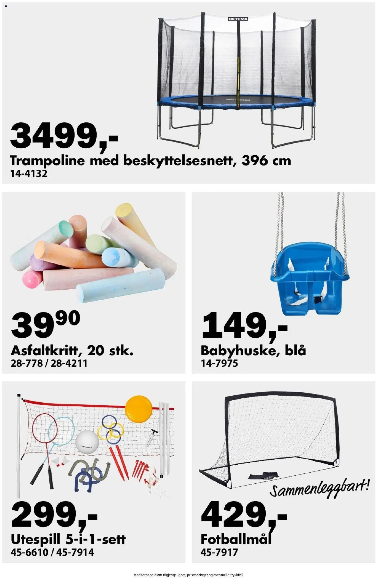 {H1} | Side: 17 | Produkter: Trampoline