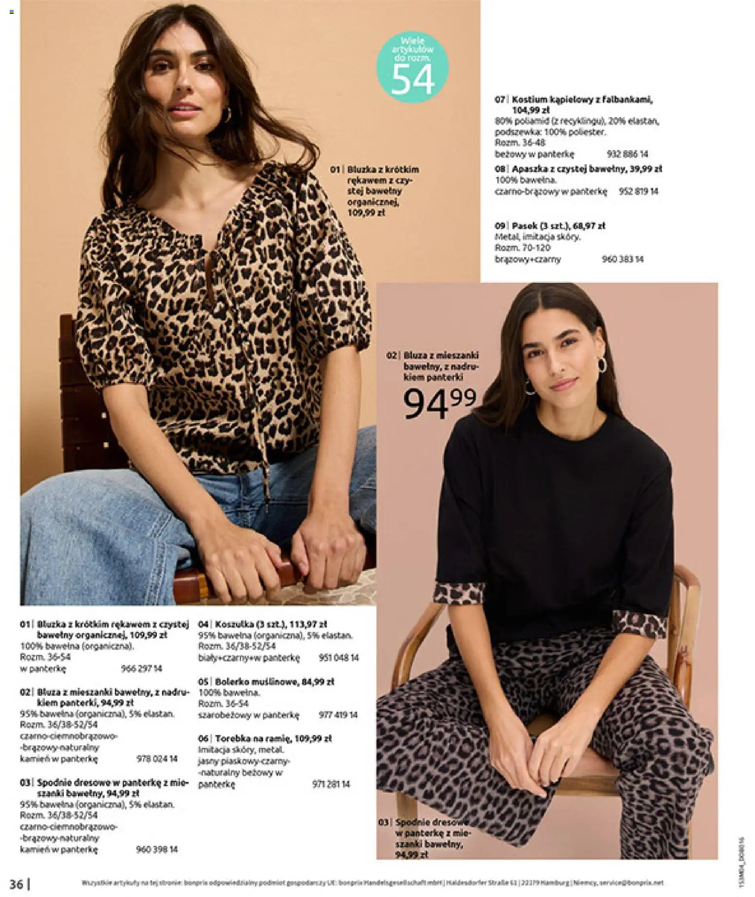 BonPrix Katalog od 30.03.2026 | Strona: 38 | Produkty: Bluzka, Apaszka, Spodnie, Torebka