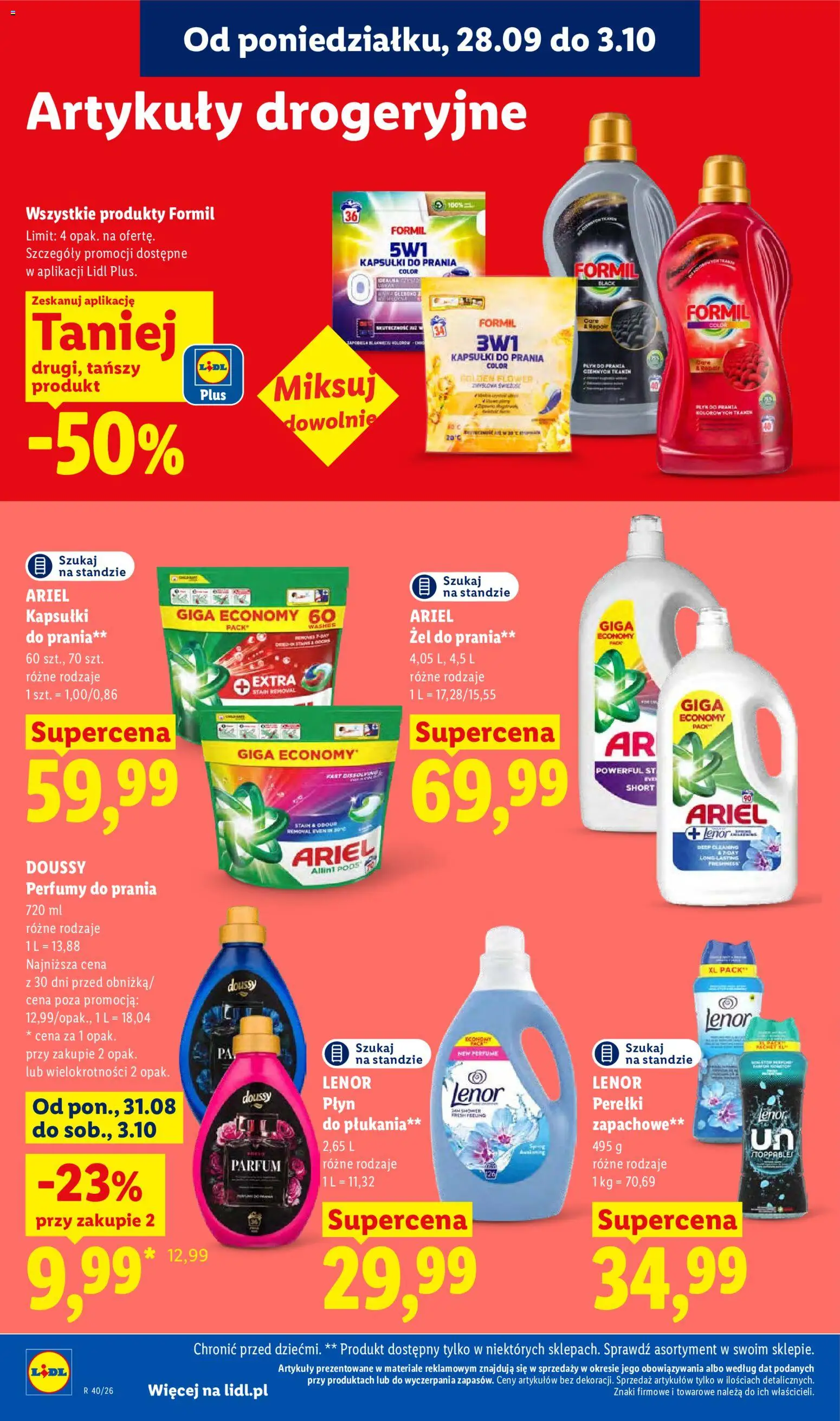 Lidl Polsko leták od 28.09.2026 | Strana: 94 | Produkty: Lenor, Ariel