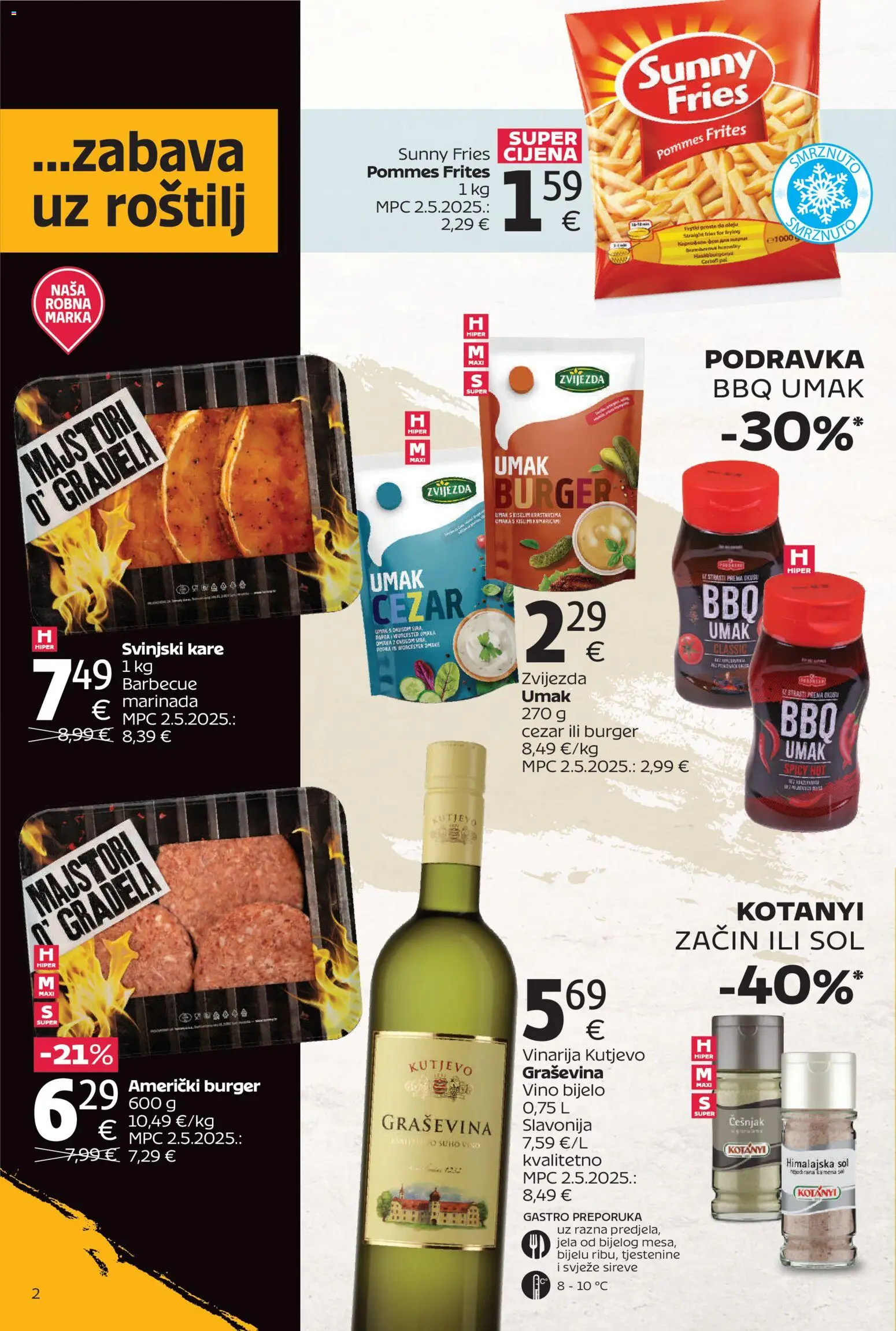 Tommy katalog | vrijedi od 27.04.2026 | Stranica: 2 | Proizvodi: Roštilj, Podravka, Vino, Češnjak
