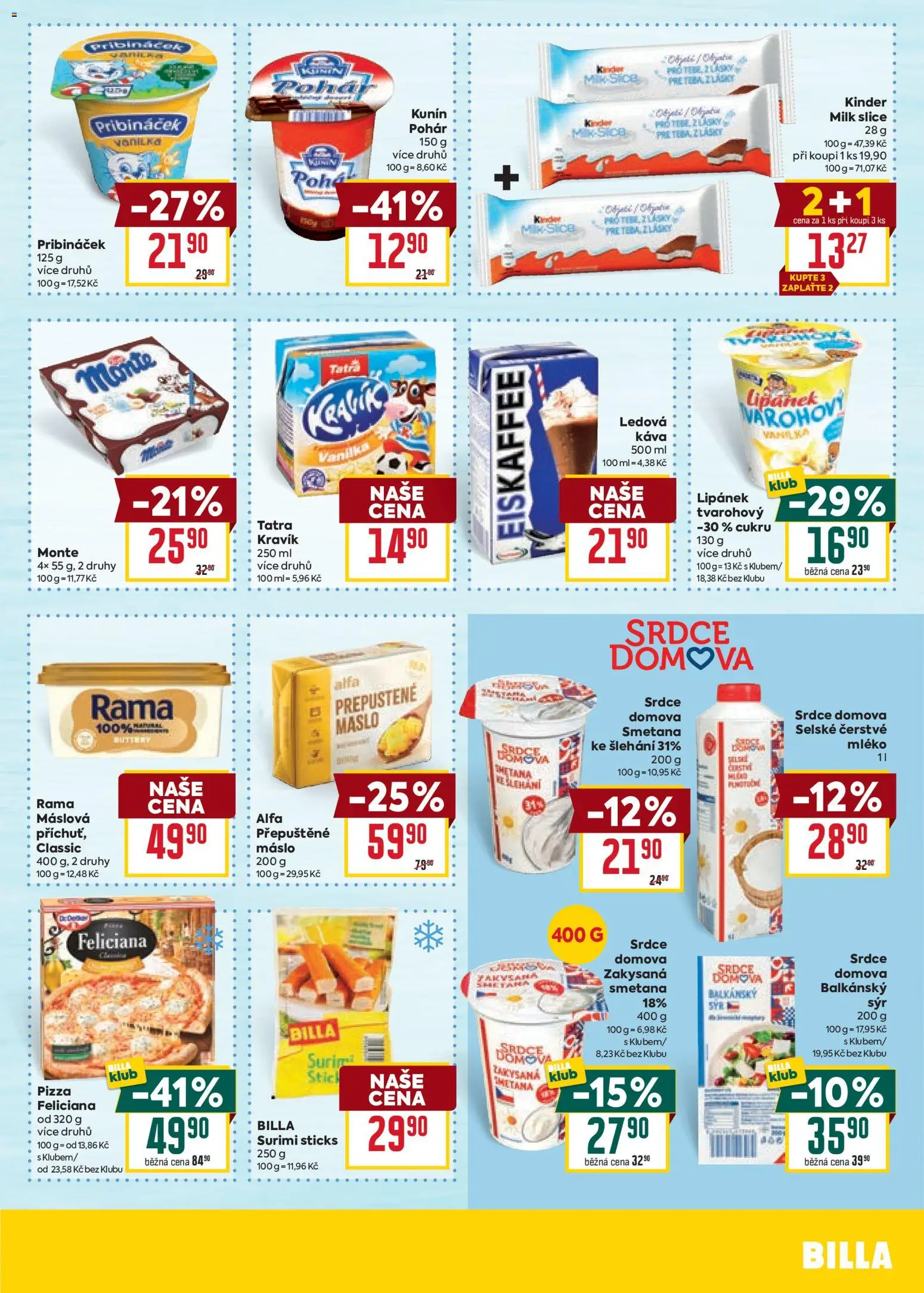 Billa Velký leták od 13.05.2026 | Strana: 17 | Produkty: Káva, Pribináček, Pohár, Kinder
