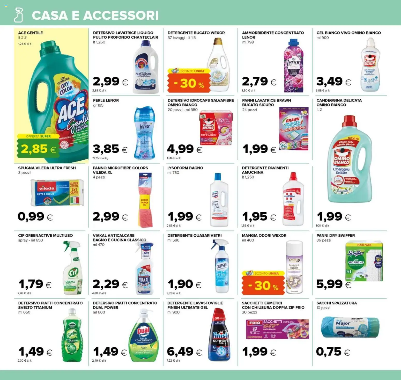 Volantino Oasi del 21/08/2026 | Pagina: 22 | Prodotti: Crema, Ammorbidente, Anticalcare, Profumo