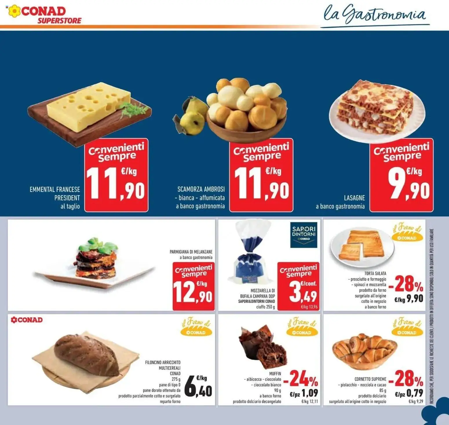Anteprima volantino Conad dal 21/10/2026 prossima settimana | Pagina: 23 | Prodotti: Pistacchio, Mozzarella, Taglio, Lasagne