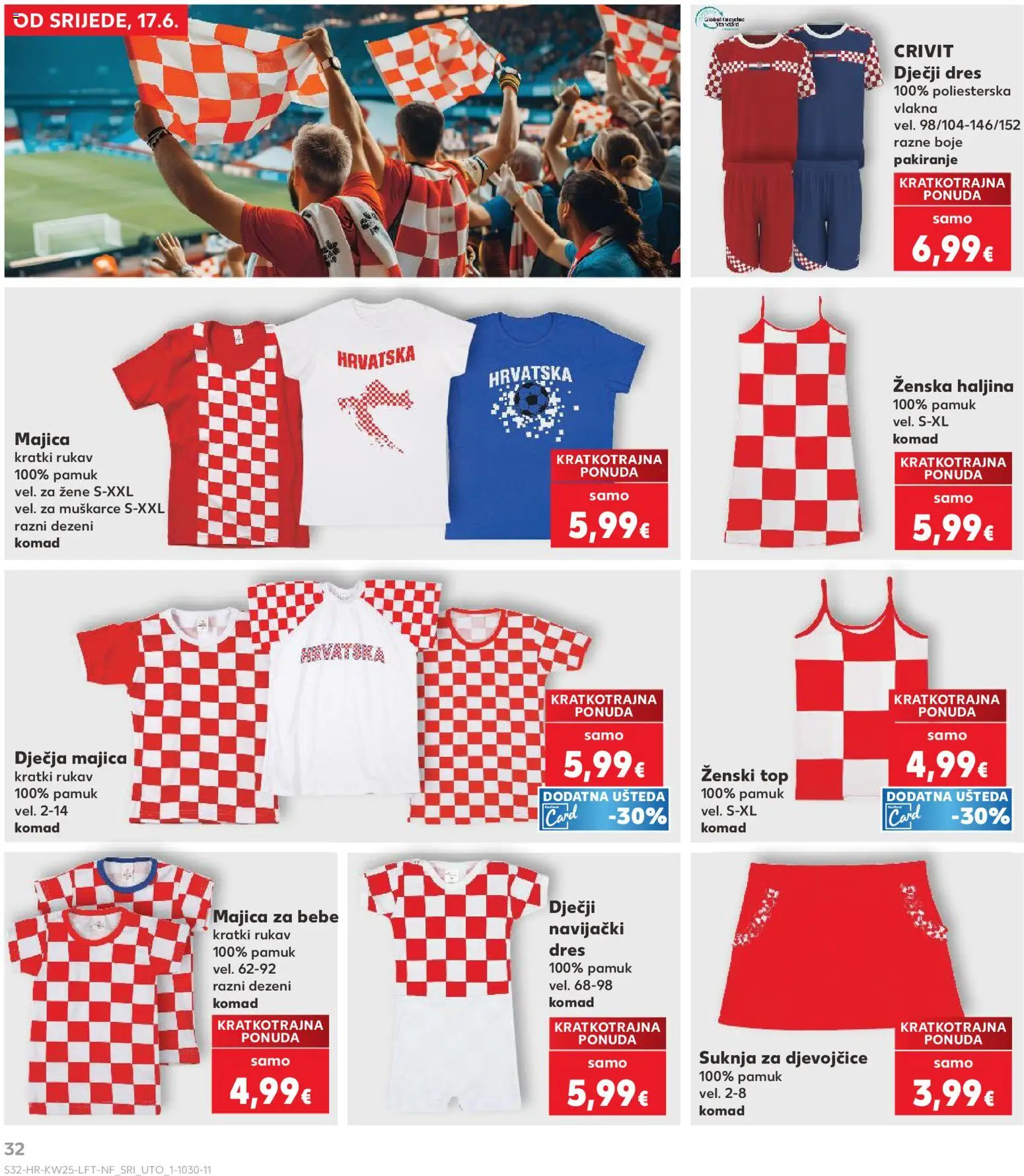 Kaufland HR akciós ujság - amely érvényes a következő dátumtól: 17.06.2026 | Oldal: 32