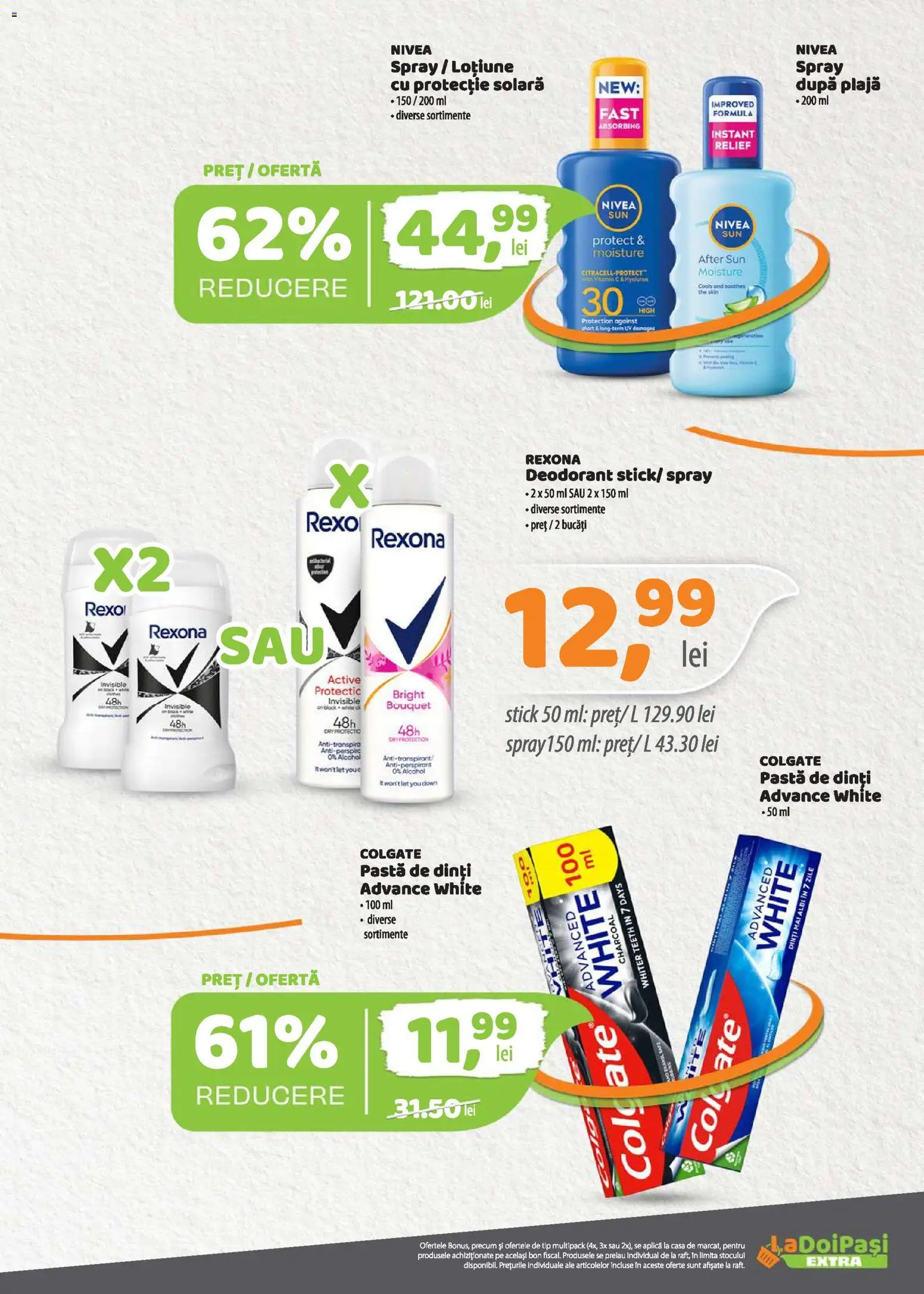 Noul catalog LaDoiPași – valabil de la 01.06.2026 | Pagină: 18 | Produse: Protecție solară, Deodorant, Antiperspirant, Pastă de dinți