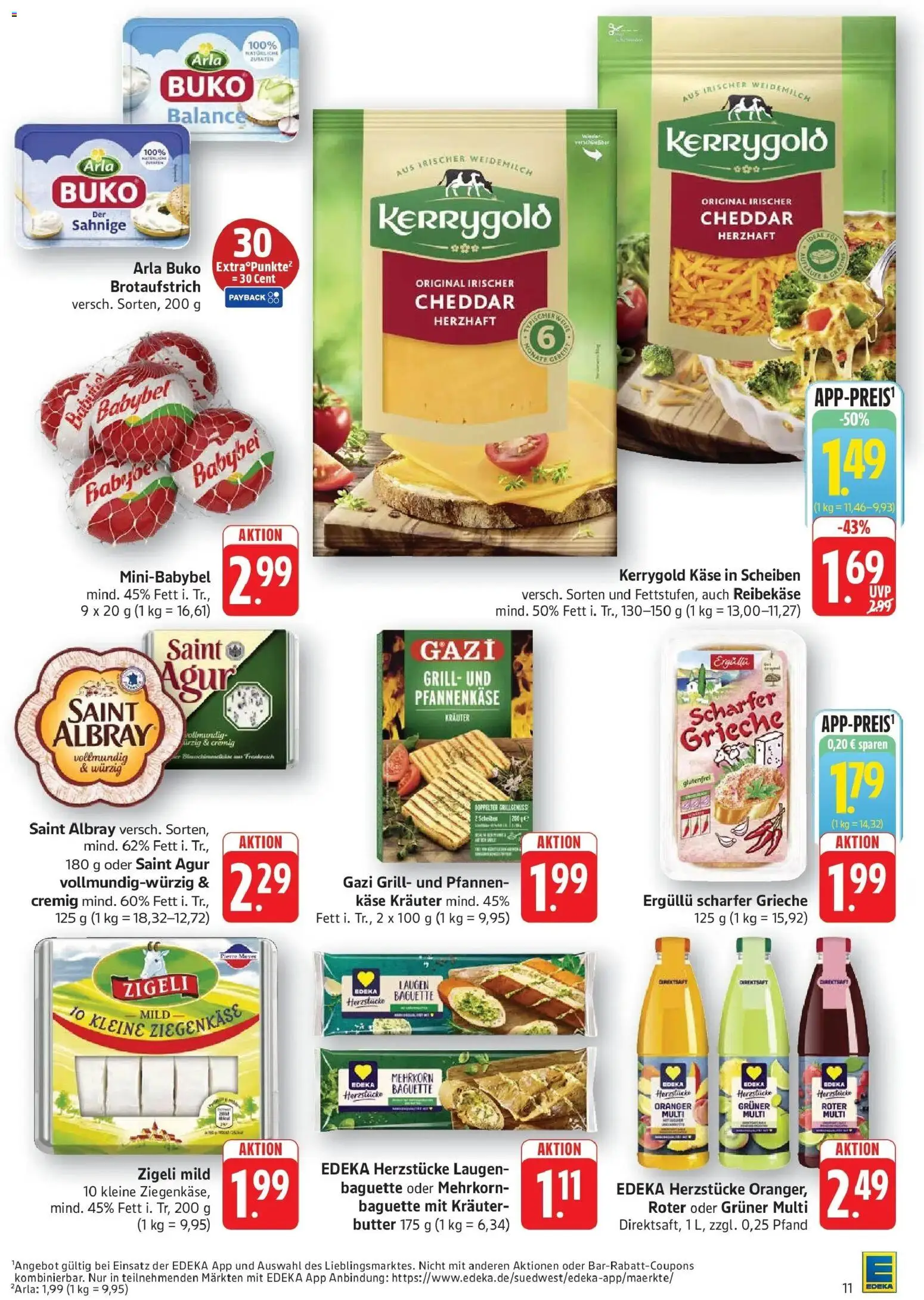 Eislingen – gültig ab 10.08.2026 | Seite: 11 | Produkte: Butter, Käse, Babybel, Reibekase