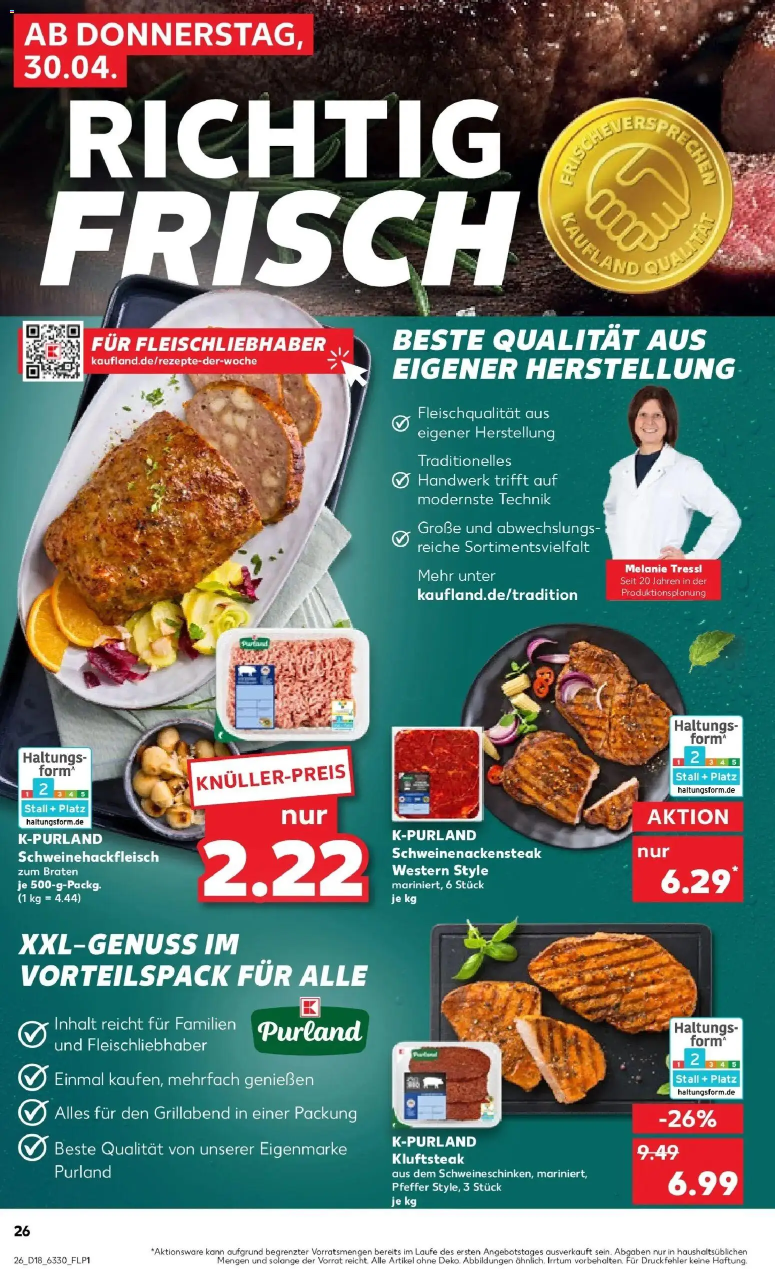 Prospekt Kaufland ab 30.04.2026 » Angebote Online zum Blättern | Seite: 26 | Produkte: Pfeffer, Steak