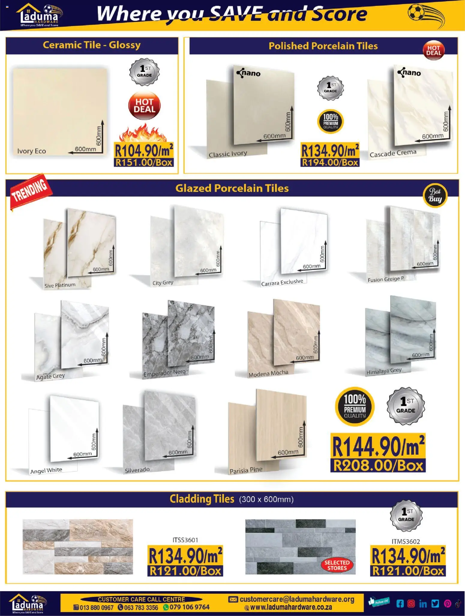 New Laduma Hardware catalogue – valid from 01.06.2026 | Page: 4 | Products: Cladding