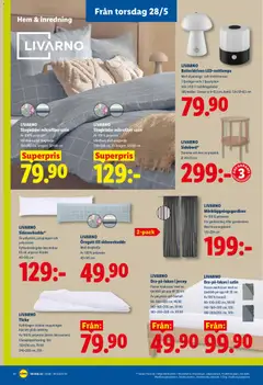 Lidl erbjudanden - Förhandsvisning av reklamblad från butik Lidl aktuell från 25.05.2026 | Sida: 23 | Produkter: Örngott, Täcke, Svamp, Gardinstång