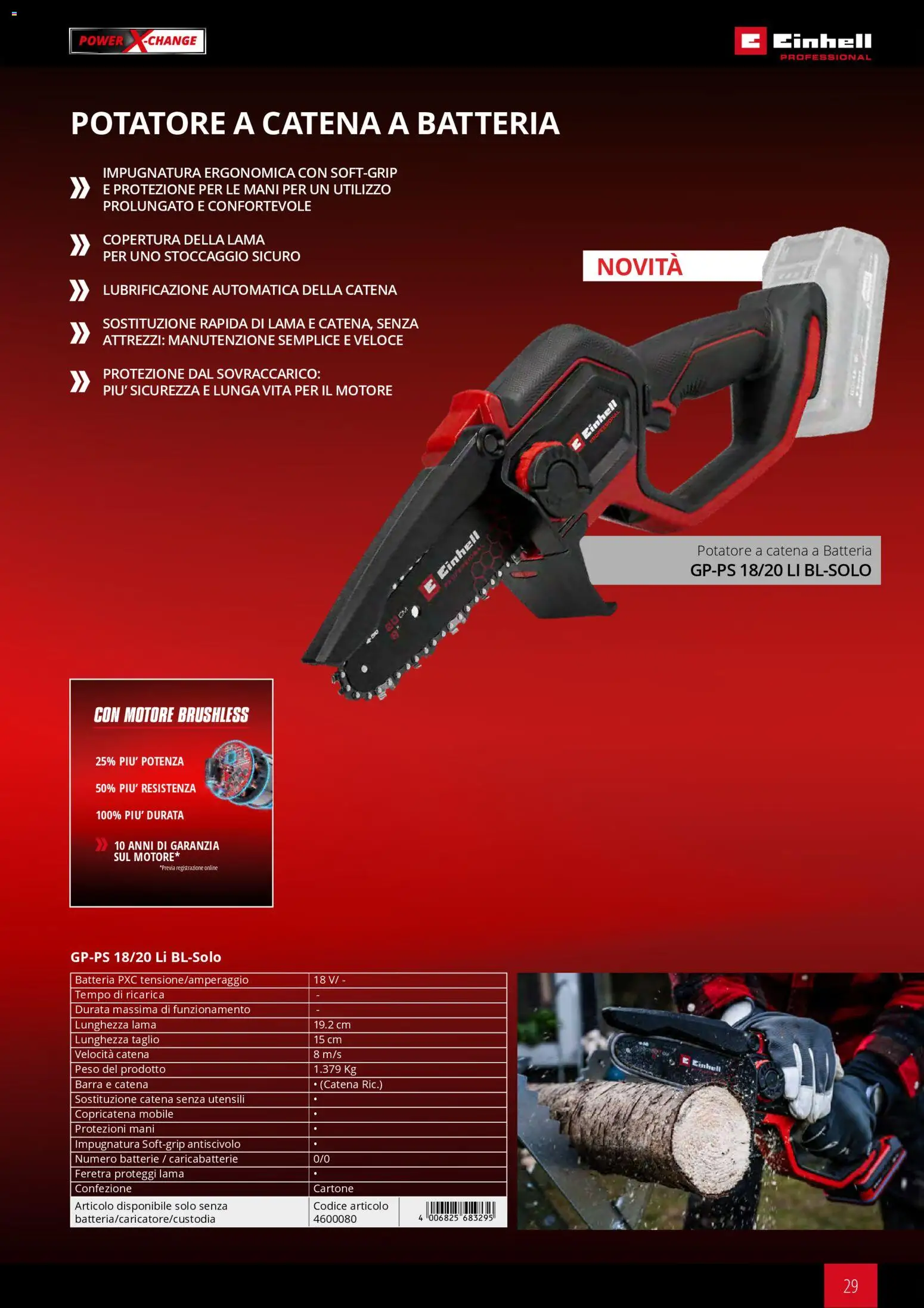 Volantino Einhell del 02/03/2026 | Pagina: 31 | Prodotti: Mobile, Taglio, Batteria, Batterie