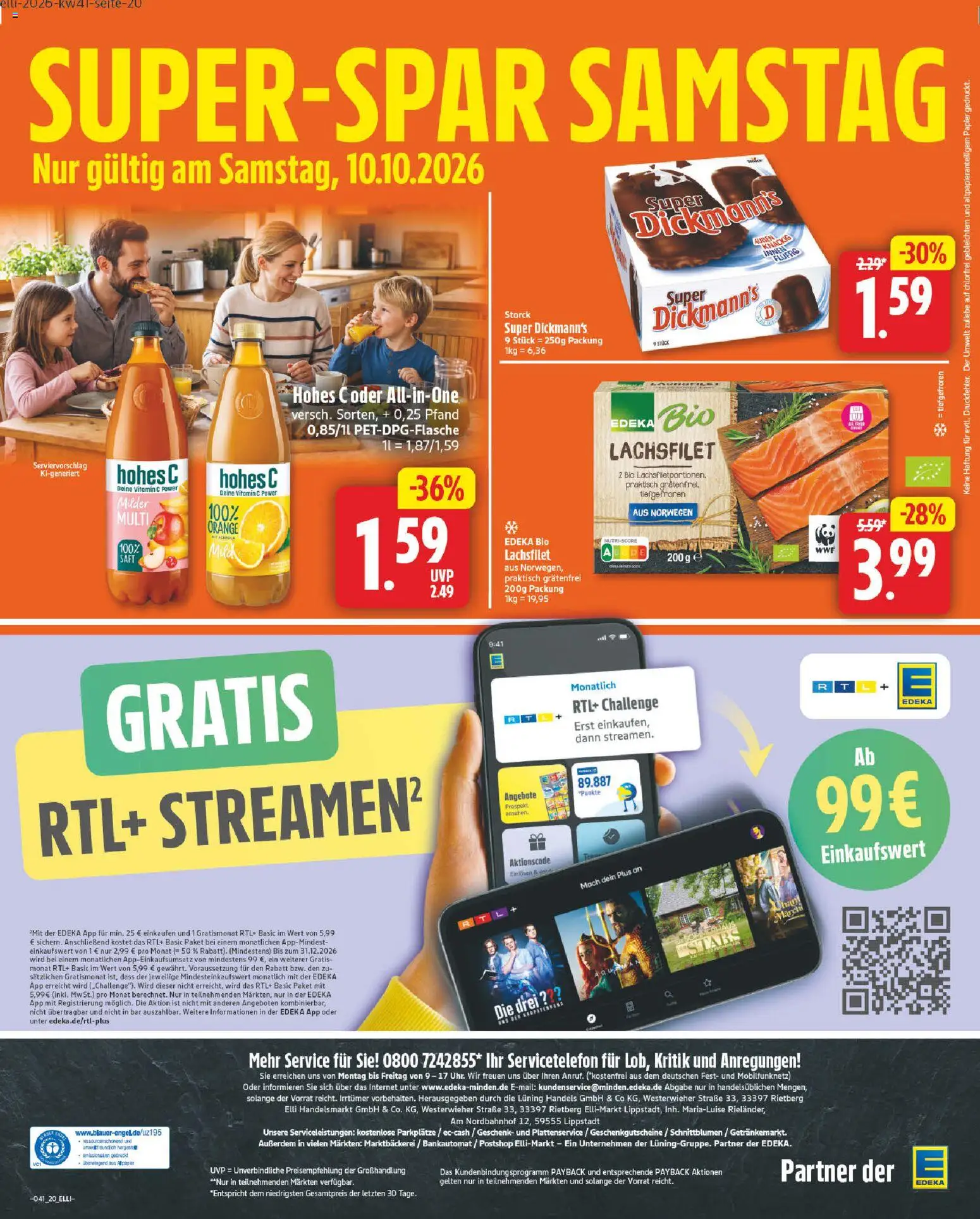 Elli Markt Prospekt Gütersloh – gültig ab 05.10.2026 | Seite: 28 | Produkte: Hohes c, Saft
