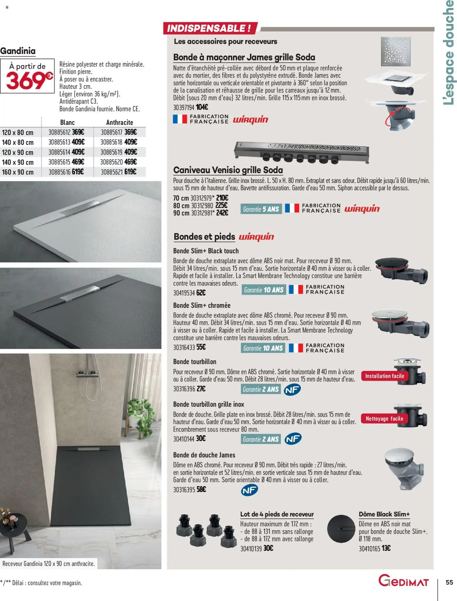 {H1} | Page: 55 | Produits: Douche, Bavette