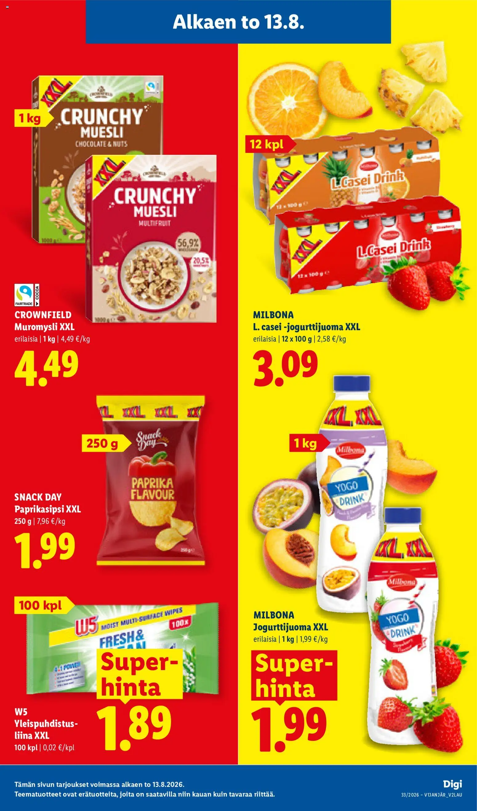 Lidl tarjoukset - Tampere – voimassa 13/08/2026 alkaen | Sivu: 13 | Tuotteet: Paprika