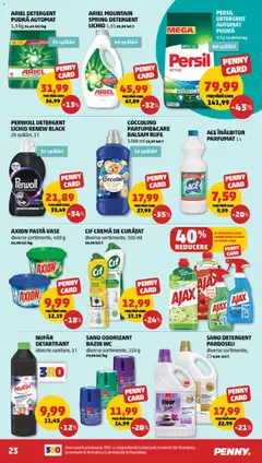 Ofertele PENNY valabile de la 15.07.2026 | Pagină: 23 | Produse: Raft, Pudră, Balsam, Detergent