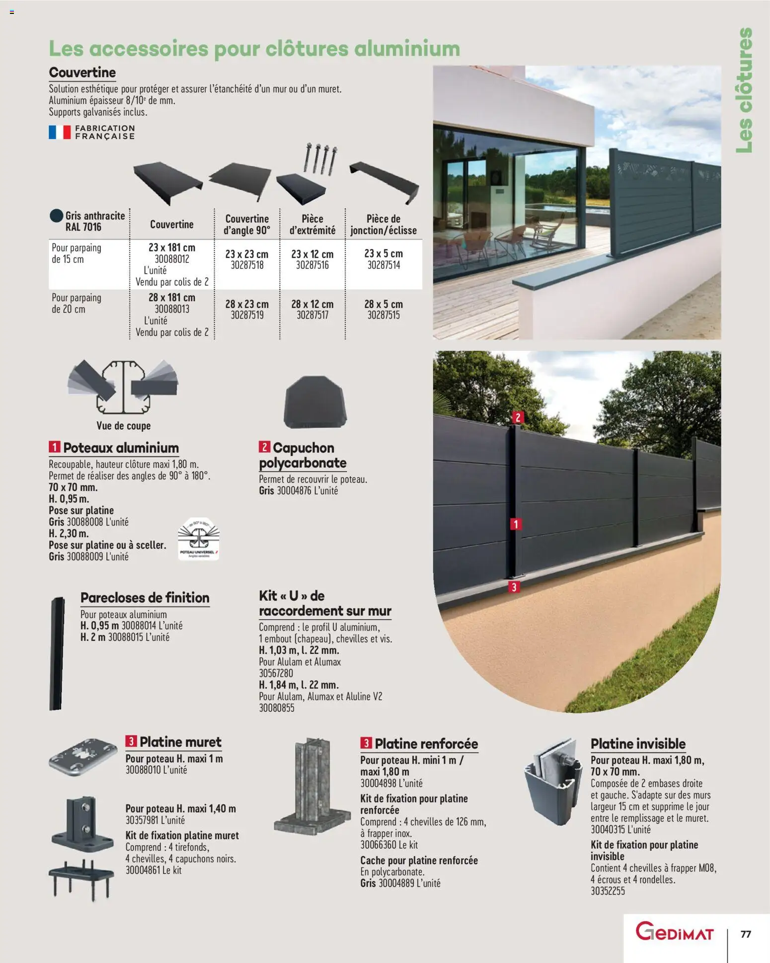 {H1} | Page: 77 | Produits: Clôture