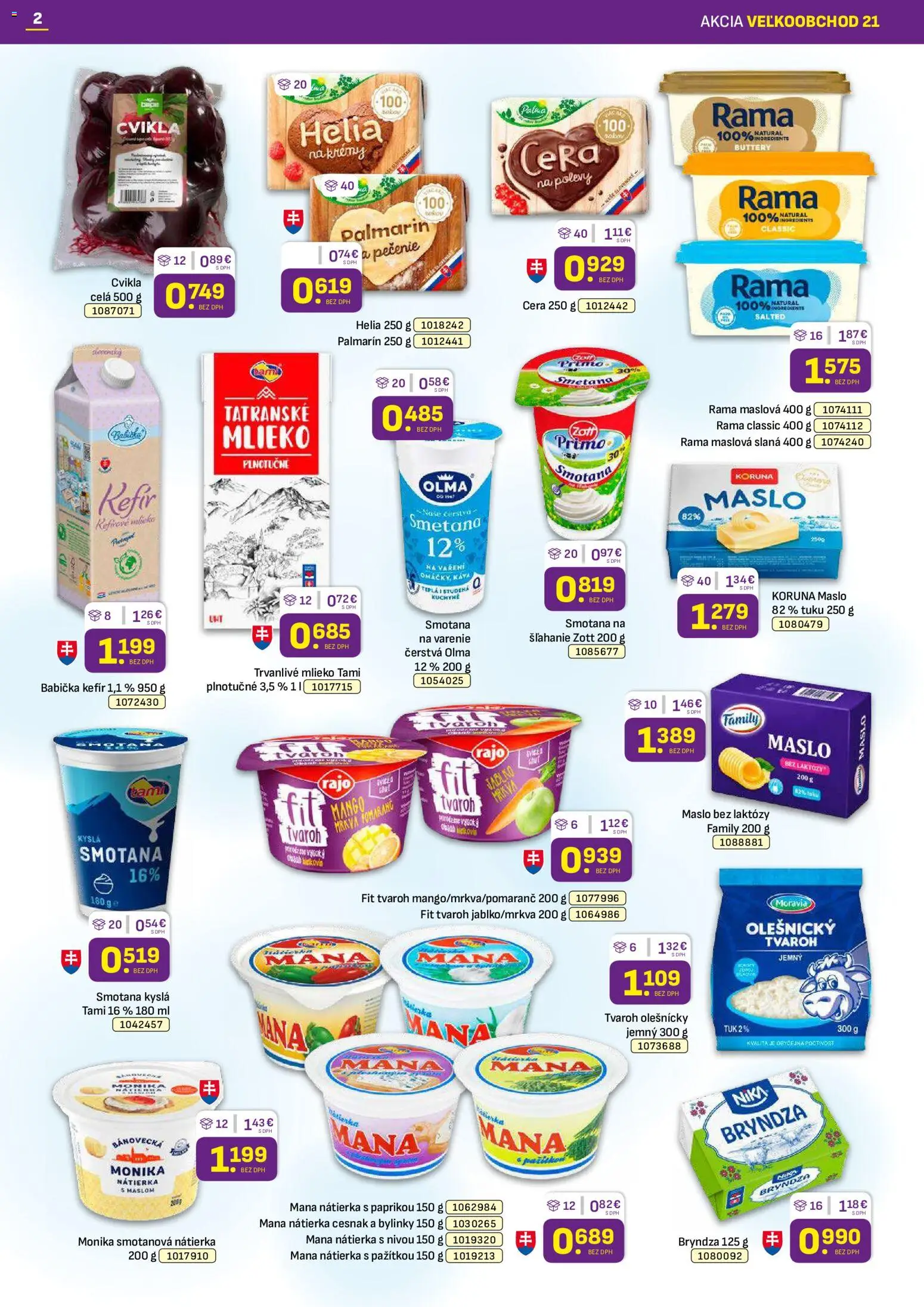 Nové Libex akcie – leták je platný od 19.10.2026 | Strana: 2 | Produkty: Kuchyne, Cesnak, Mango, Kefír